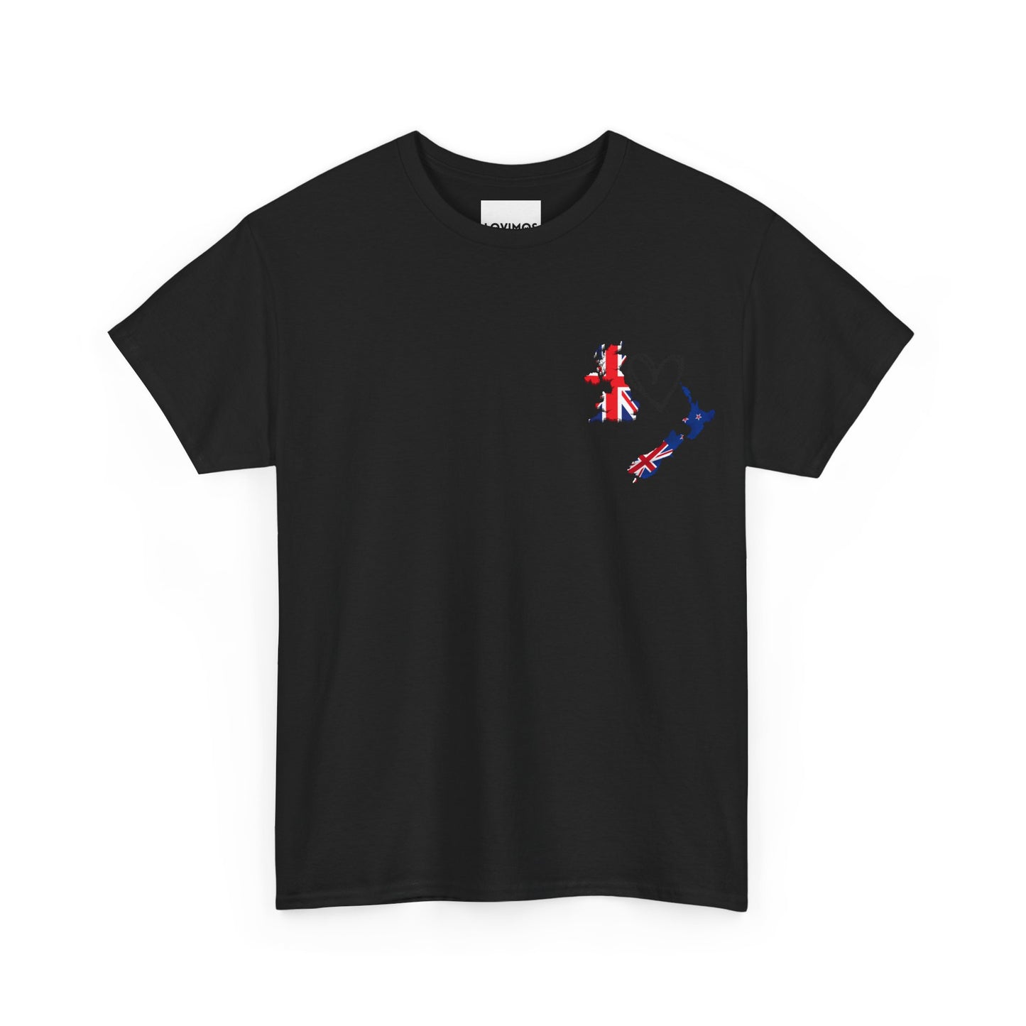 Cozy Unisex Cotton Tee with UK & NZ Map Design