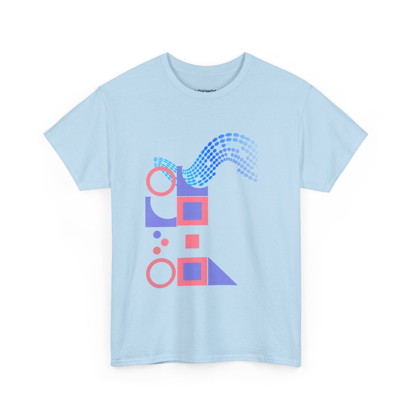 Geometric Unisex Heavy Cotton Tee - Casual Art