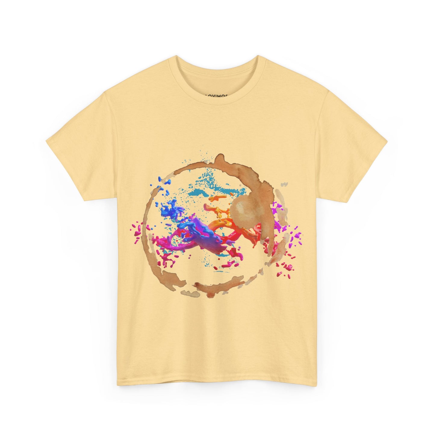 Artistic Splash Unisex Heavy Cotton Tee - Colorful Abstract Design