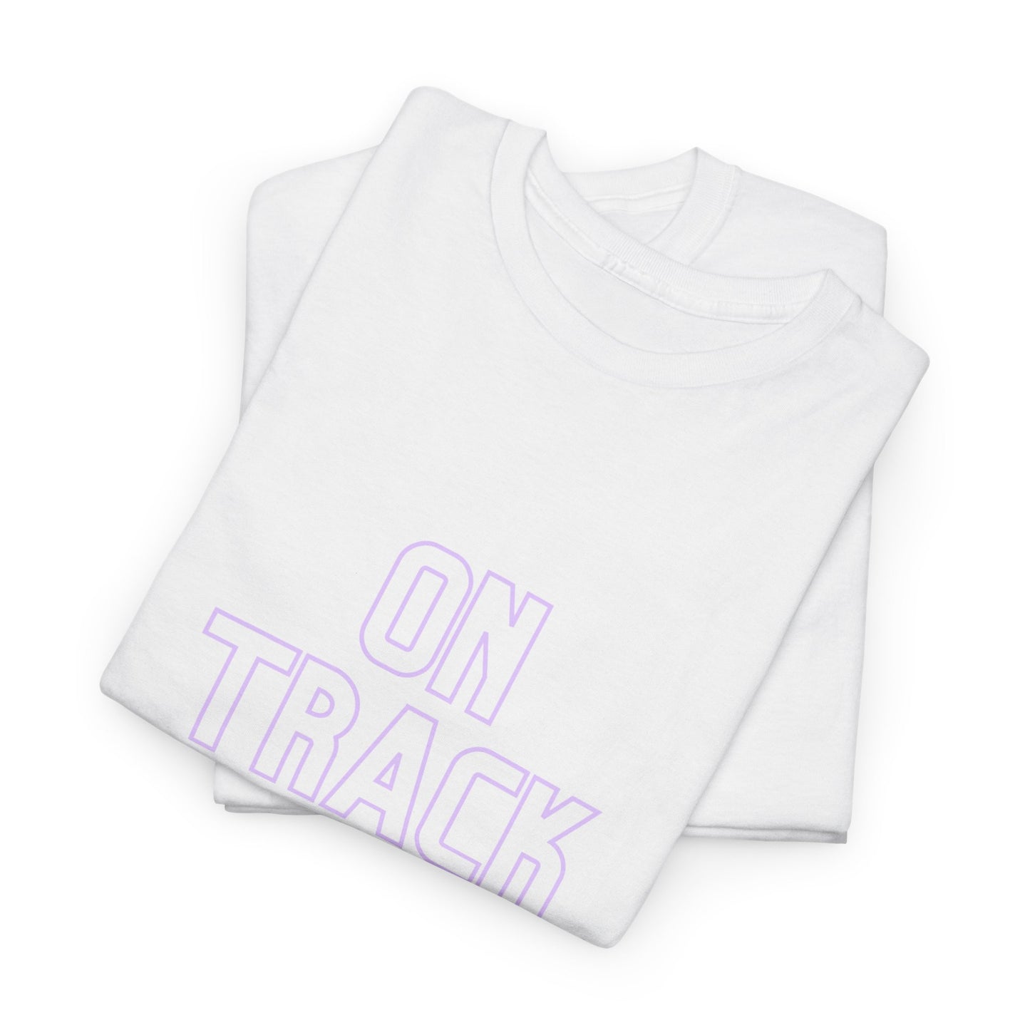 On Track Unisex Heavy Cotton Tee - Casual Train Graphic Shirt