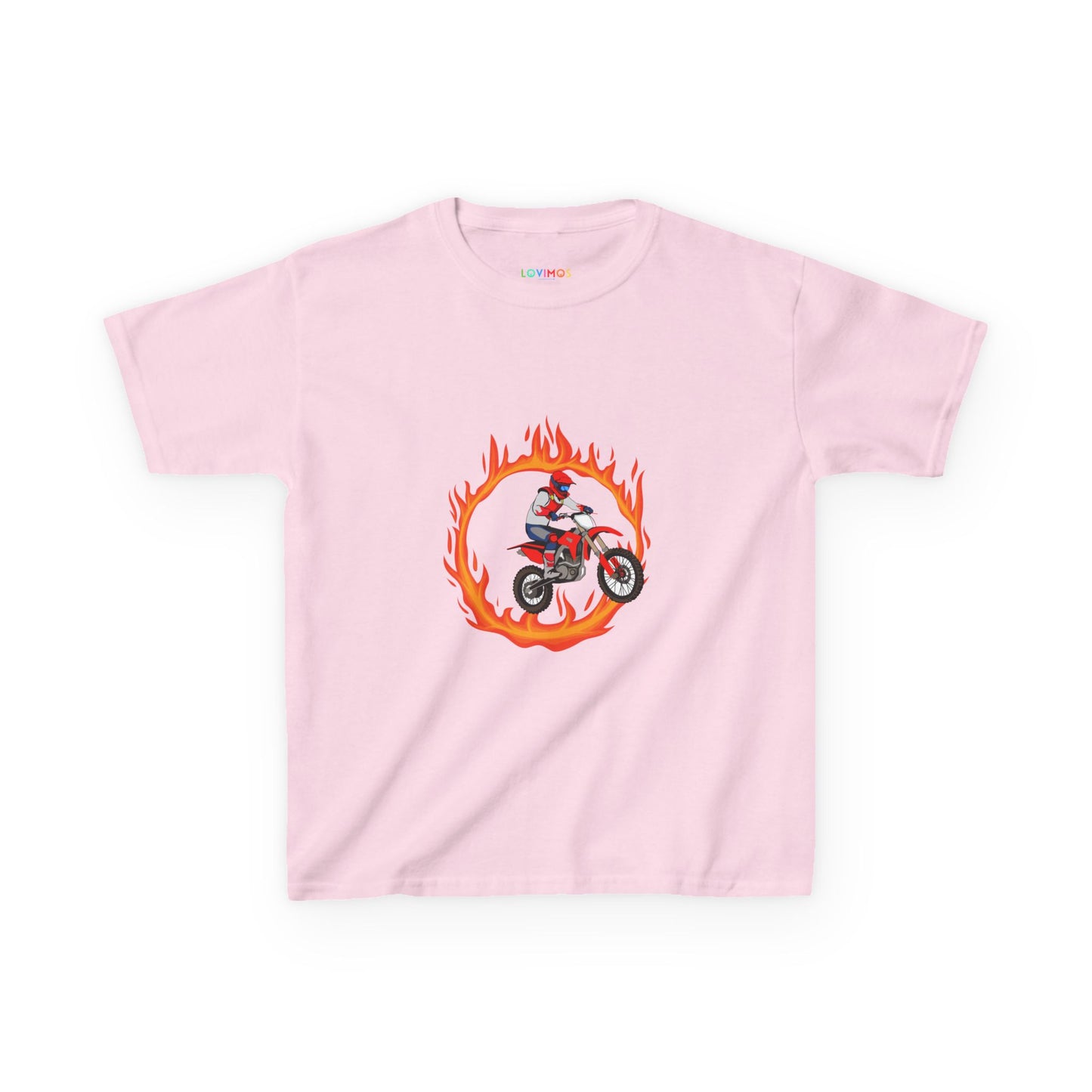 Kids Motocross Adventure Tee - Flame Design