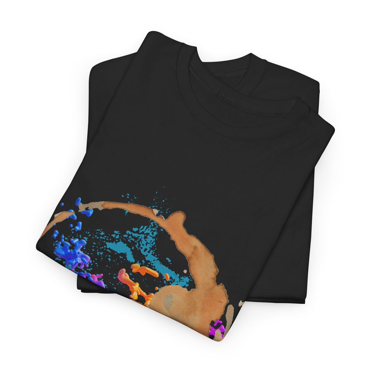 Artistic Splash Unisex Heavy Cotton Tee - Colorful Abstract Design