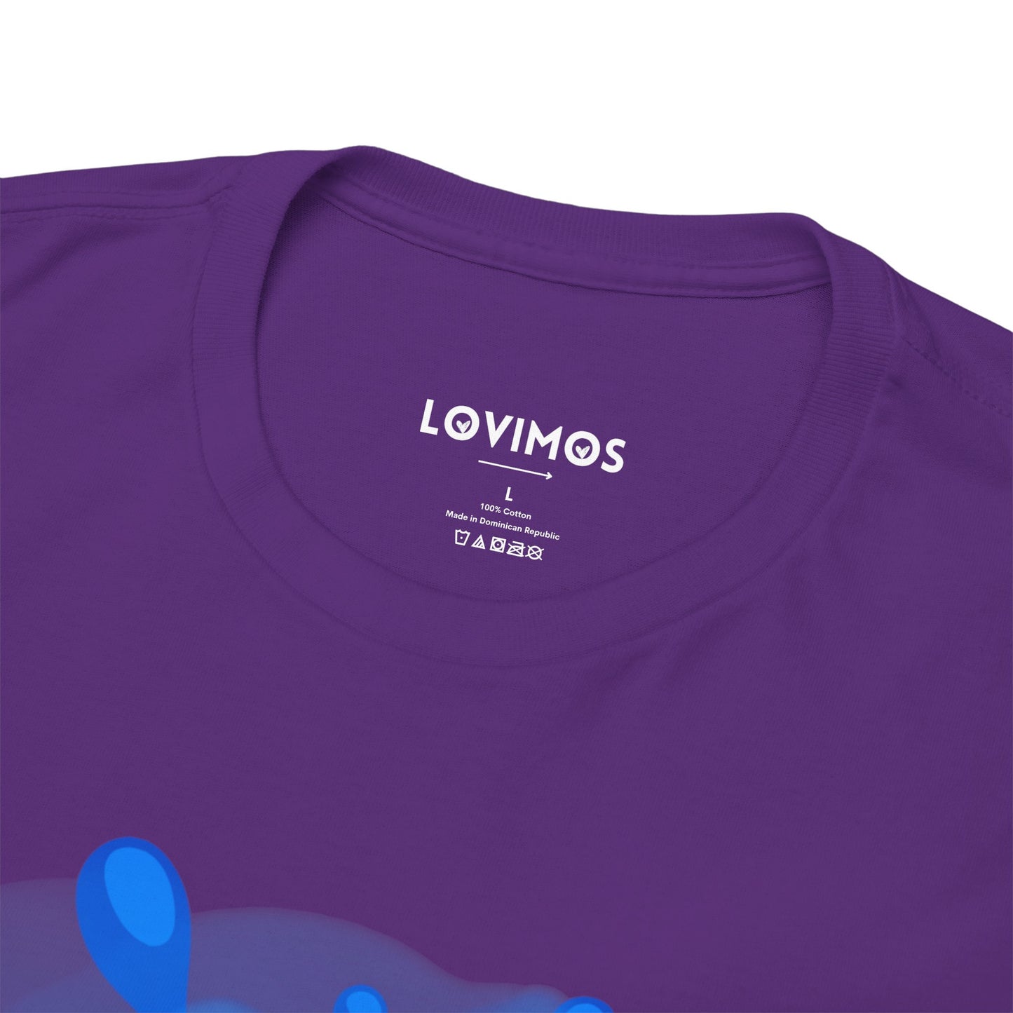 Colorful Splash Unisex Heavy Cotton Tee - "Lovimos" design