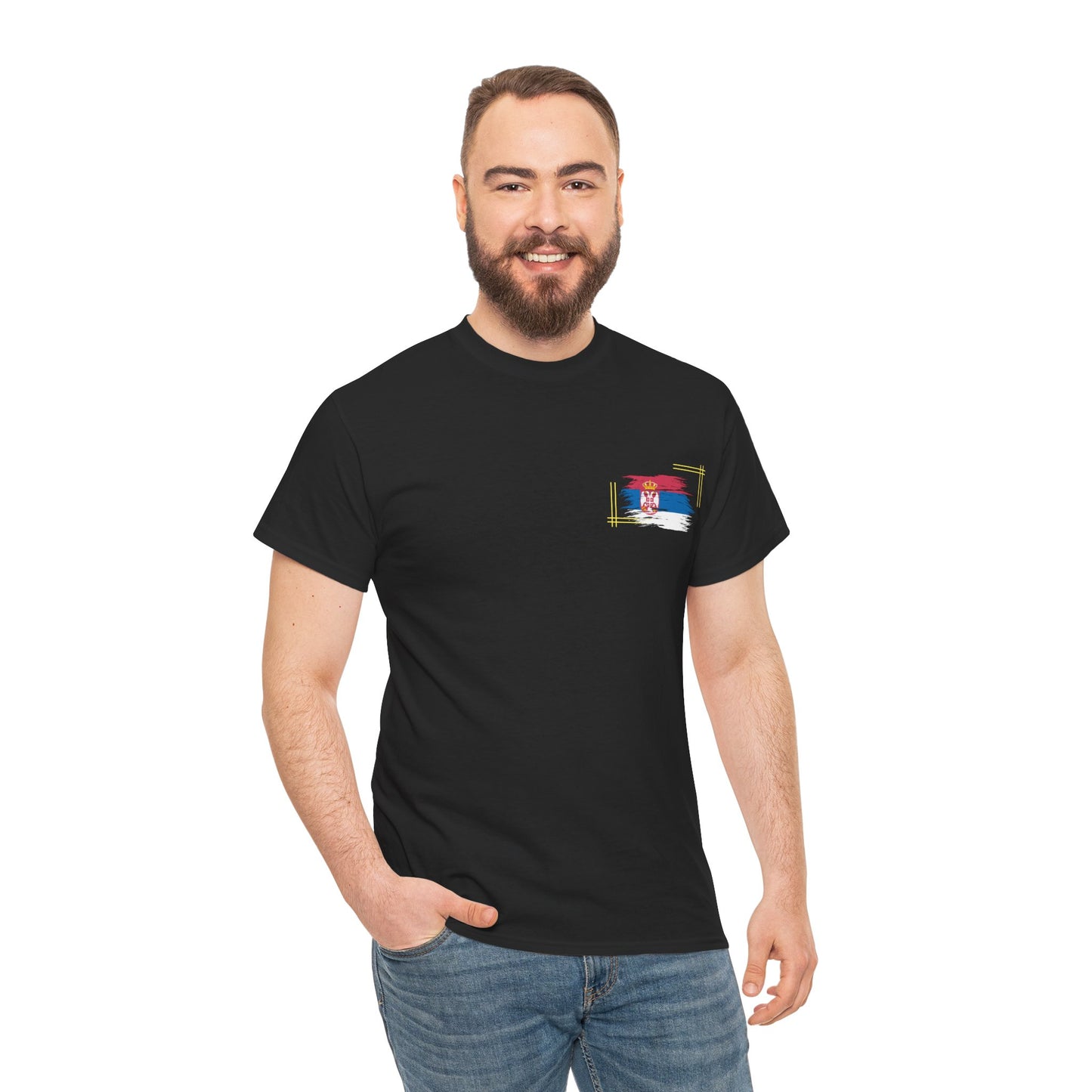 Unisex Cotton Tee - Serbia Design