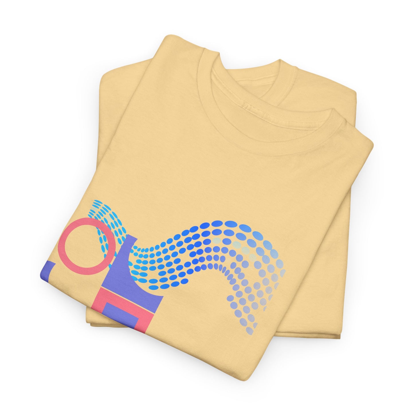 Geometric Unisex Heavy Cotton Tee - Casual Art