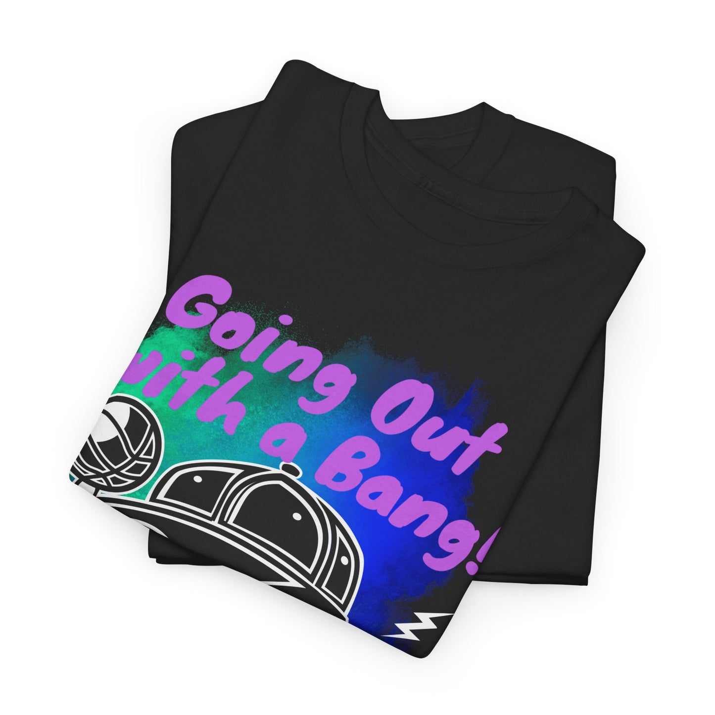 Unisex Heavy Cotton Tee - "Going Out with a Bang!" Fun Graphic T-Shirt