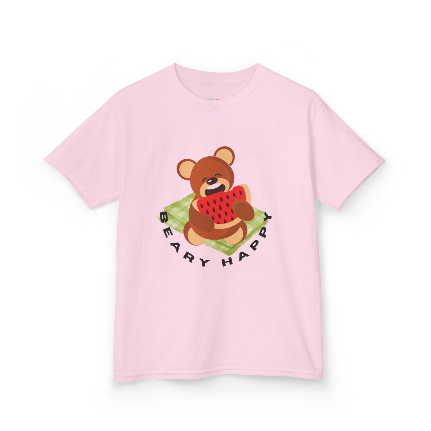 Beary Happy Kids Tee - Cute Bear Watermelon Graphic Shirt