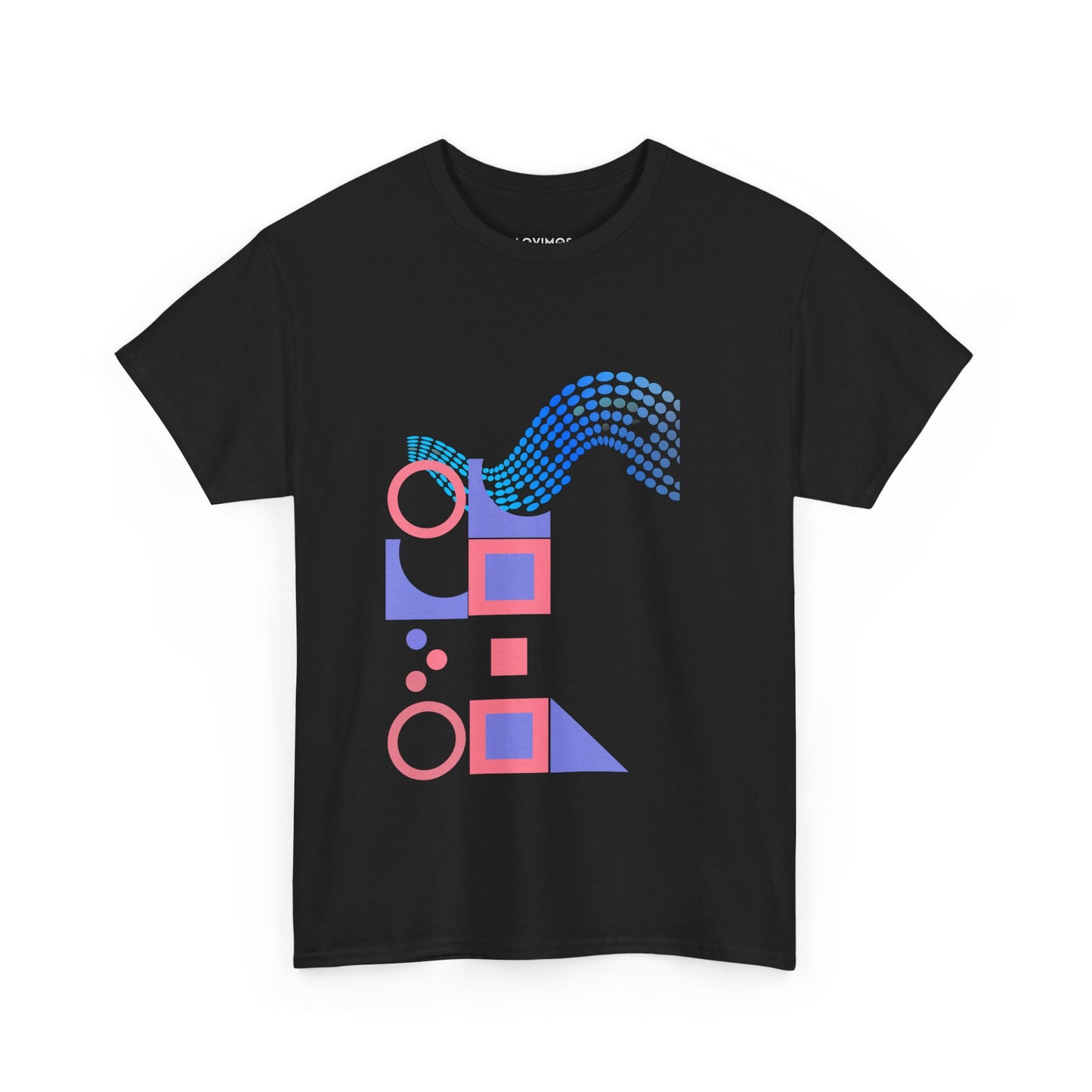 Geometric Unisex Heavy Cotton Tee - Casual Art