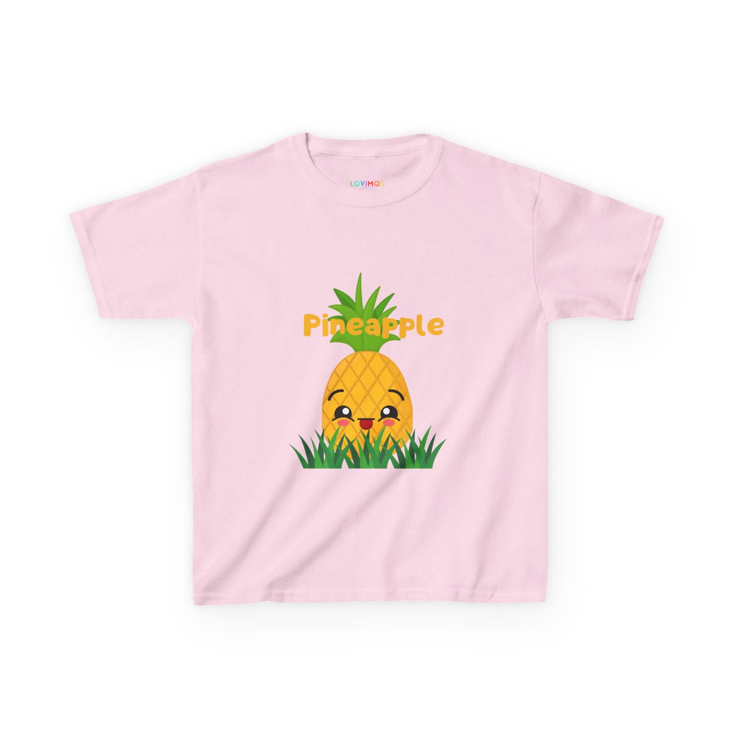 Cute Pineapple Kids Heavy Cotton Tee