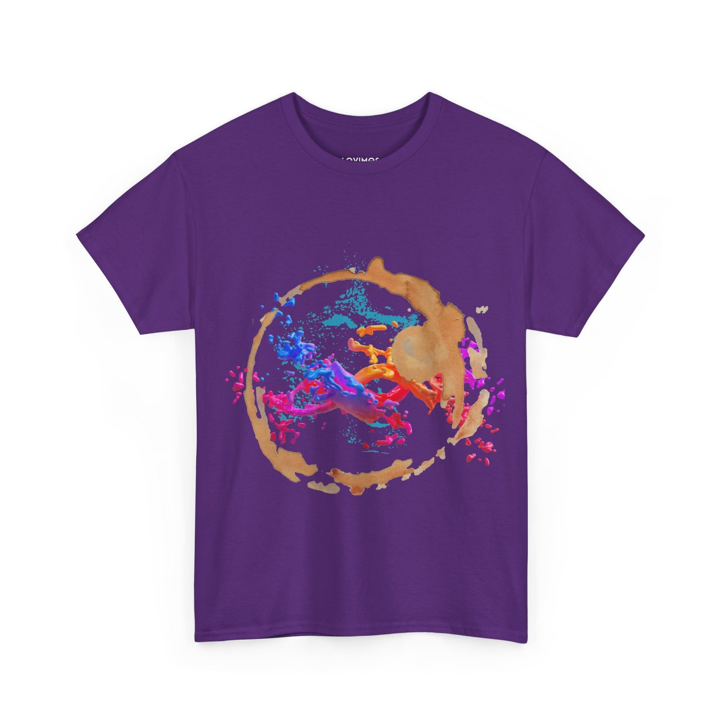 Artistic Splash Unisex Heavy Cotton Tee - Colorful Abstract Design