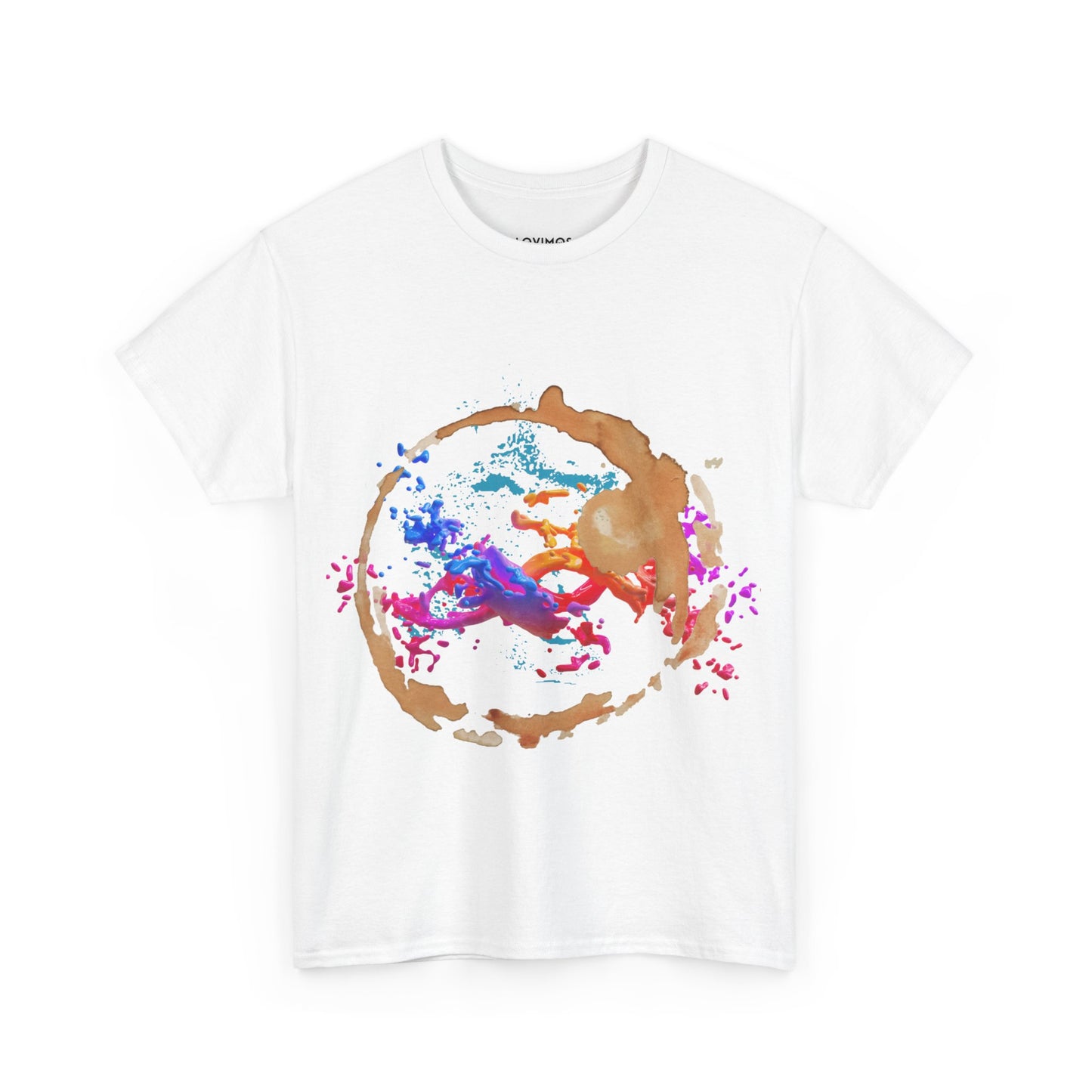 Artistic Splash Unisex Heavy Cotton Tee - Colorful Abstract Design