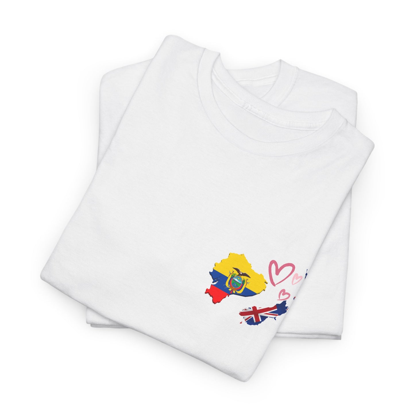 Cozy Unisex Cotton Tee with Ecuador & NZ Map Design