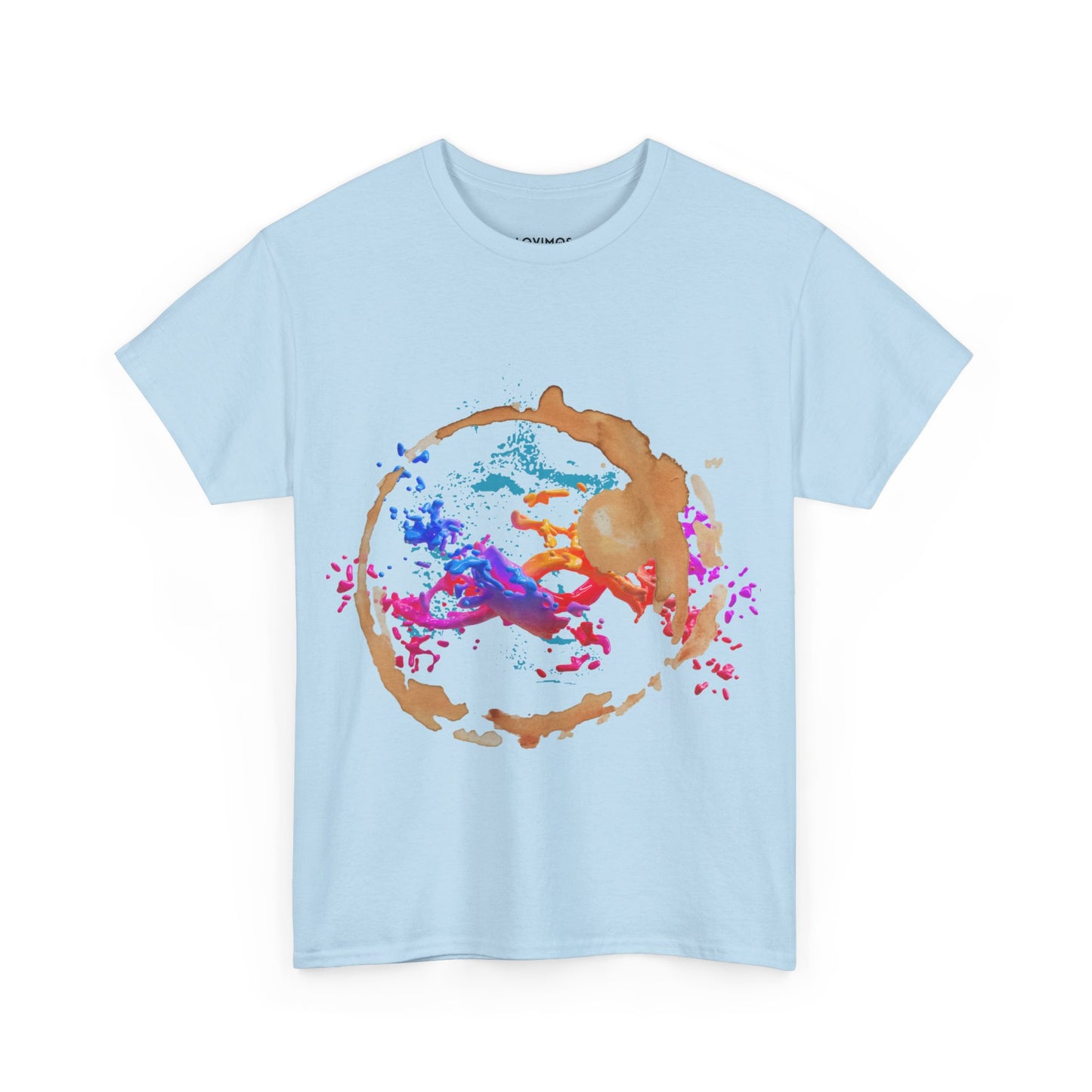Artistic Splash Unisex Heavy Cotton Tee - Colorful Abstract Design