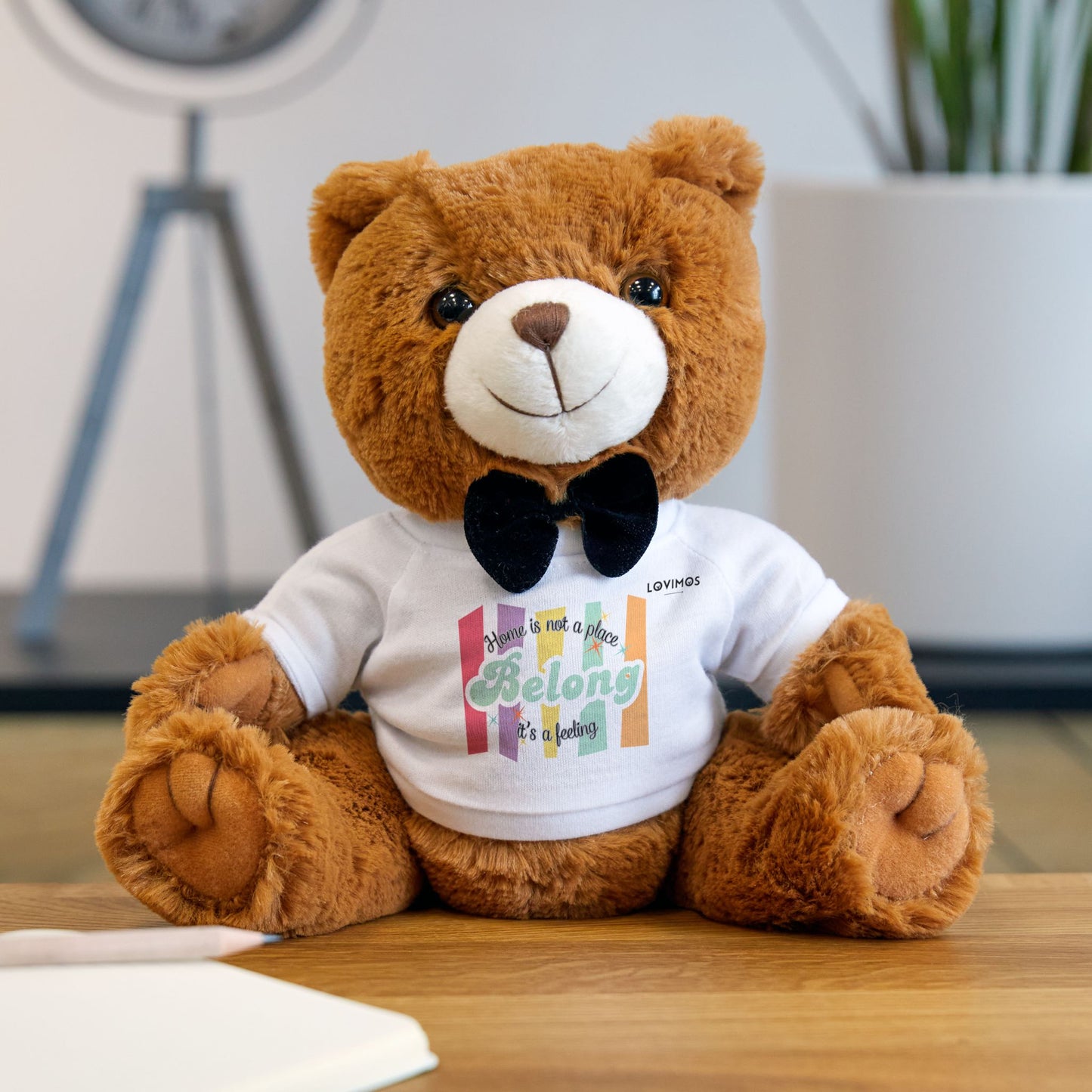Belonging Teddy Bear Plush Toy with Inspirational T-Shirt