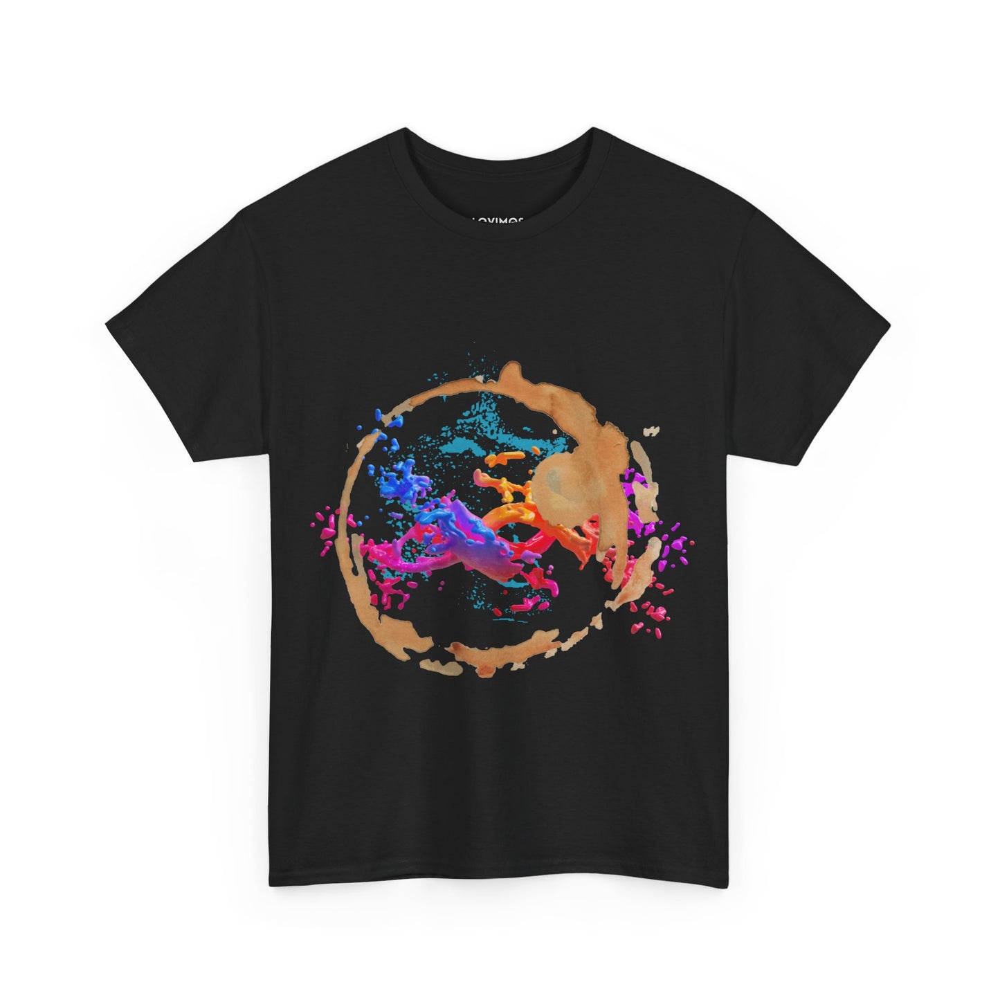 Artistic Splash Unisex Heavy Cotton Tee - Colorful Abstract Design