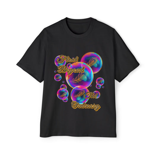 Float Beyond the Ordinary – Women’s Oversized Tee | Vibrant Bubbles Design