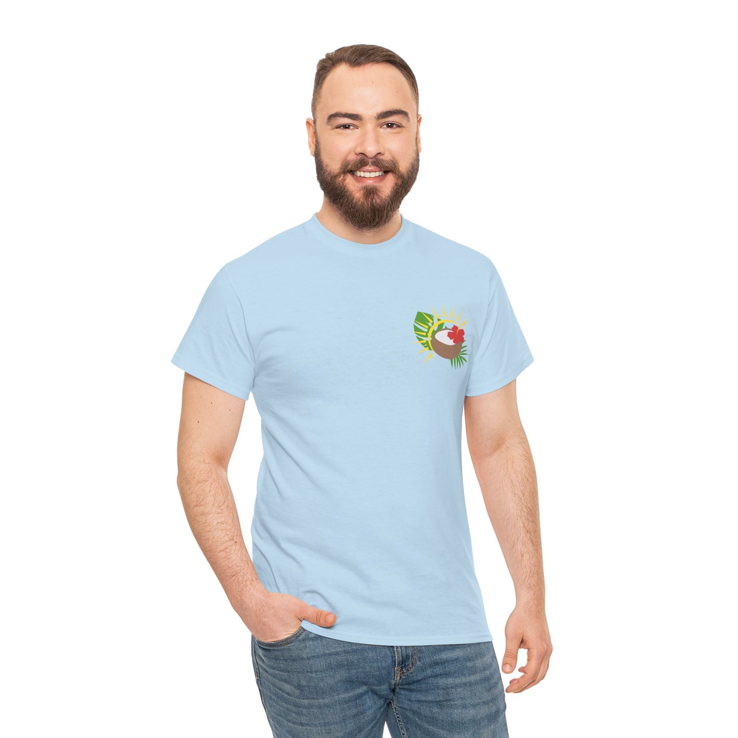 Tropical Unisex Heavy Cotton Tee - Fun and Casual Summer Wear
