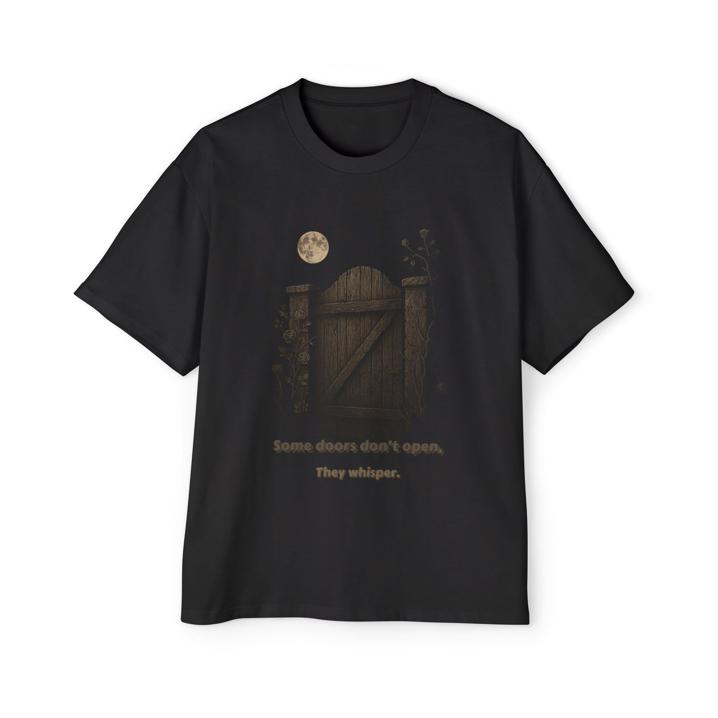 Gate of Ash – Illustrated Heavy Oversized Graphic Tee in Black