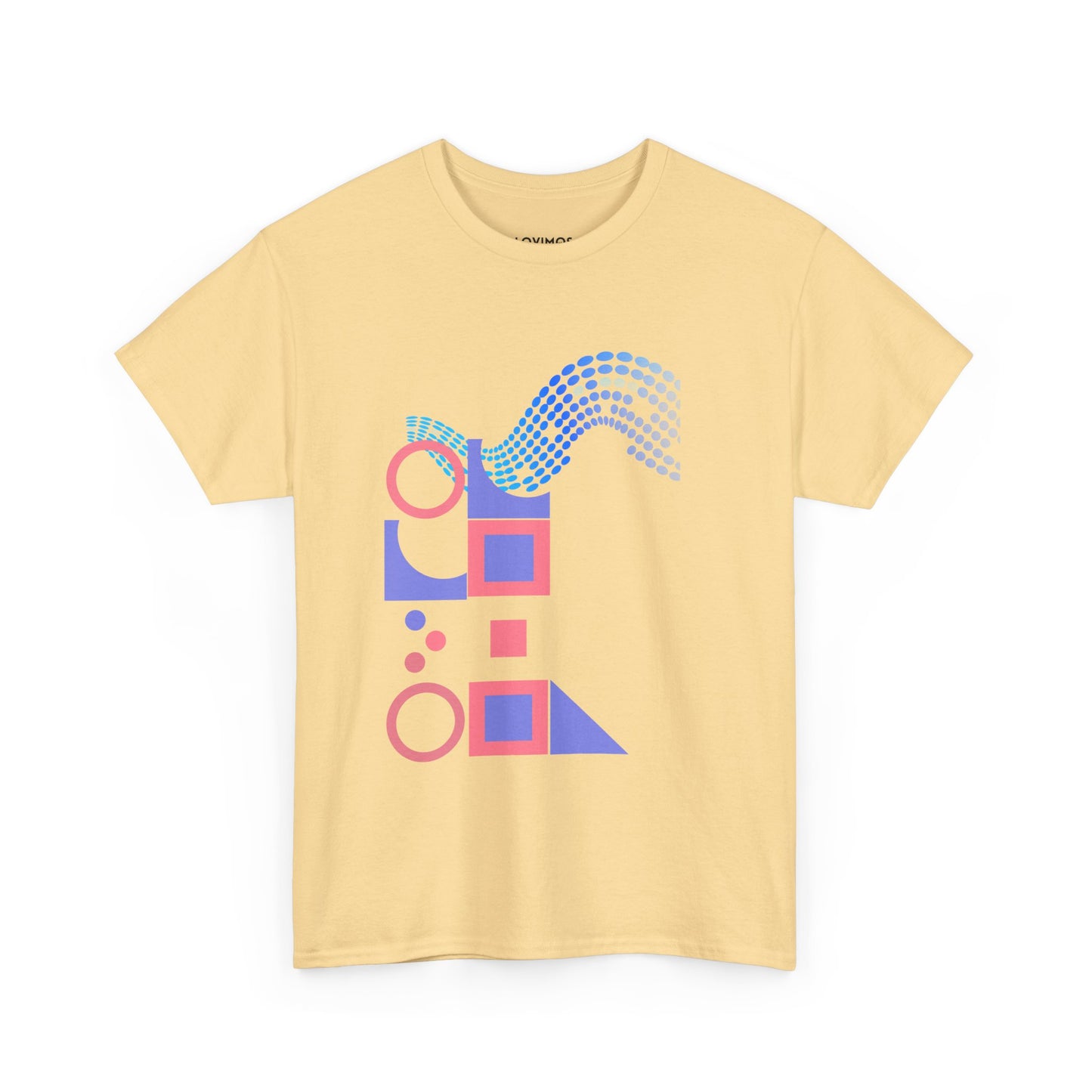 Geometric Unisex Heavy Cotton Tee - Casual Art