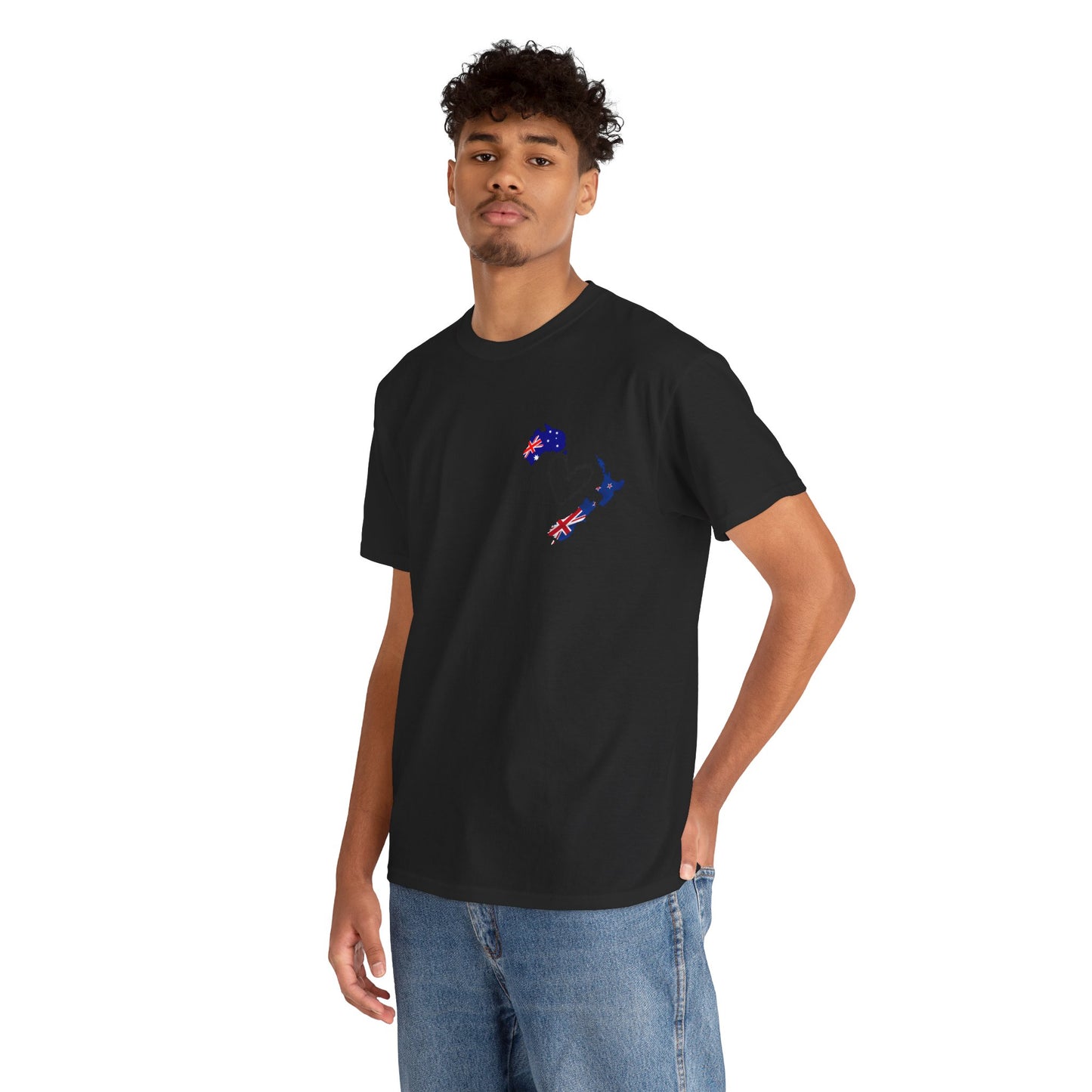 Cozy Unisex Cotton Tee with Australia & NZ Map Design