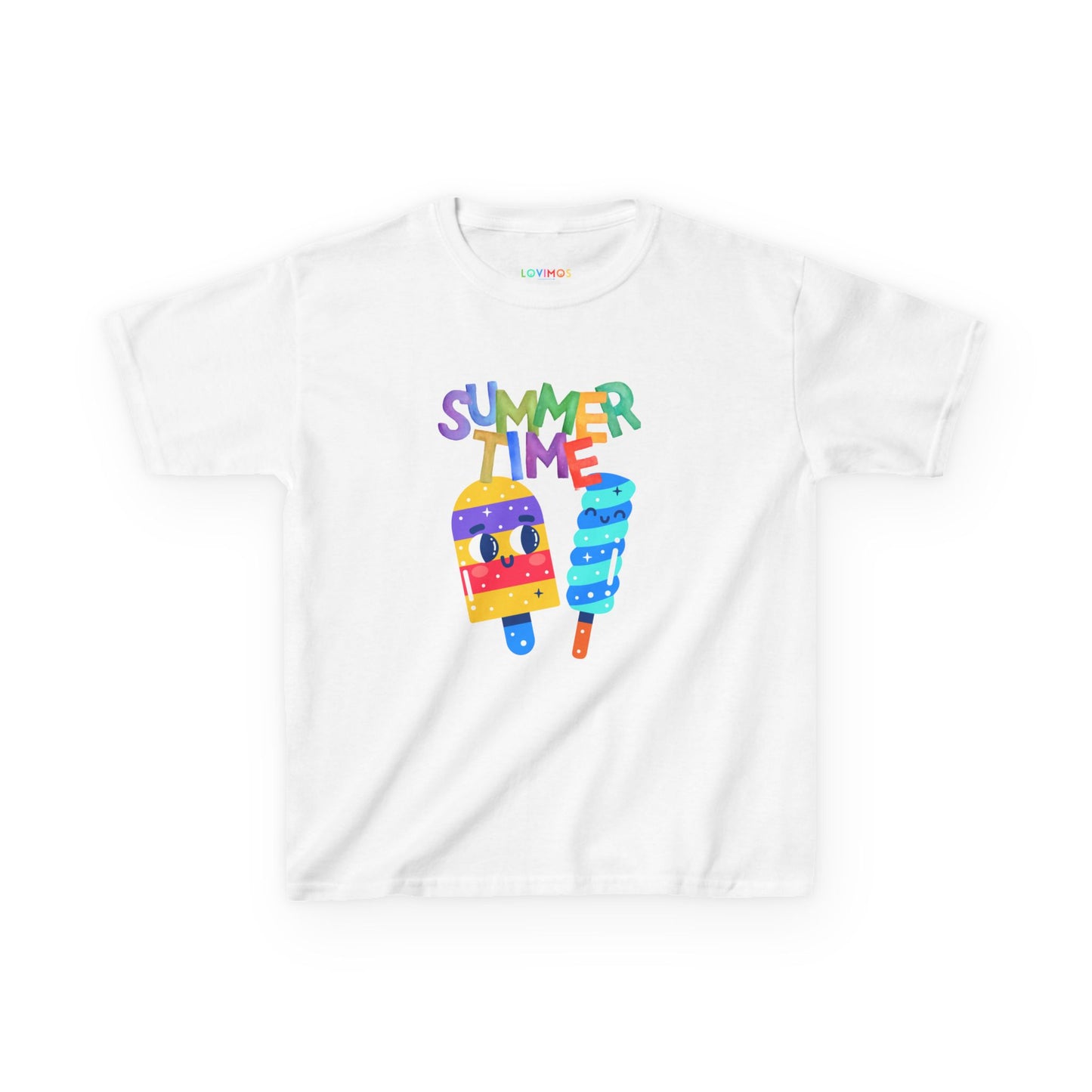 Kids Summer Time Tee - Fun Ice Cream Design for Warm Weather Adventures
