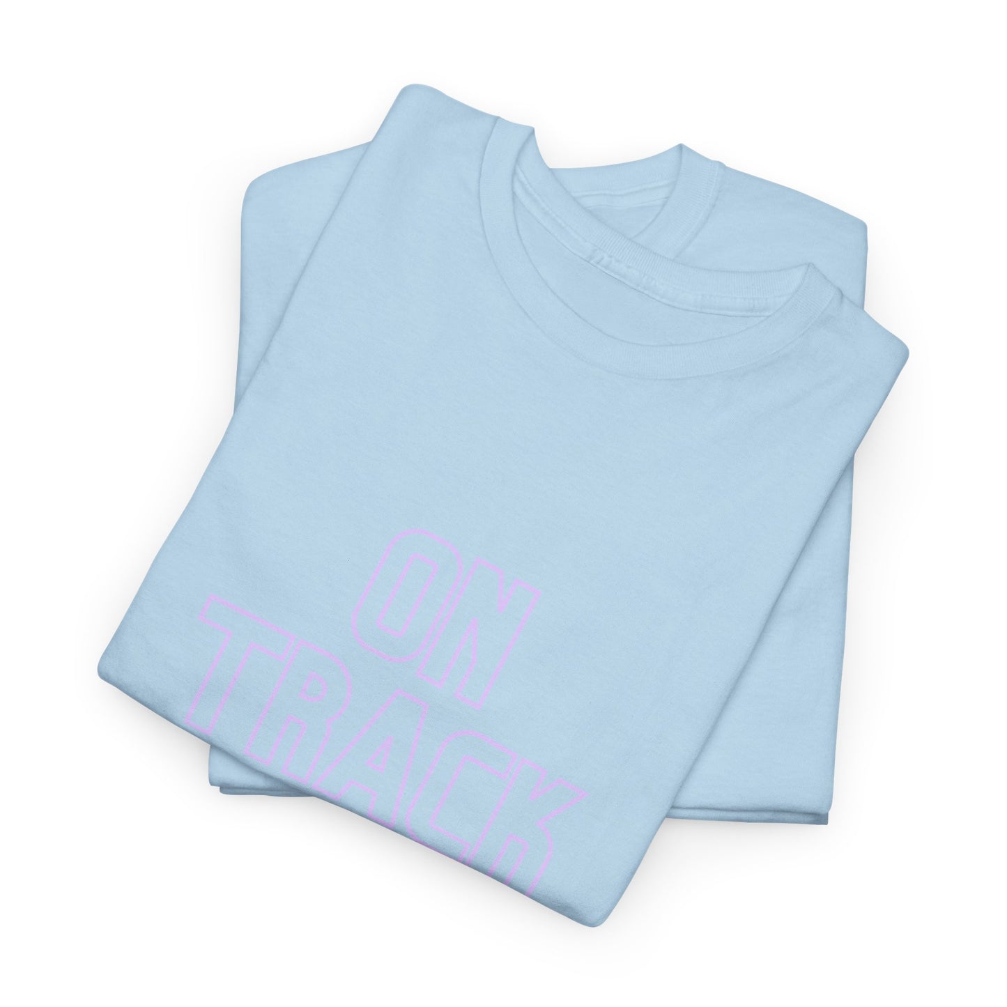 On Track Unisex Heavy Cotton Tee - Casual Train Graphic Shirt