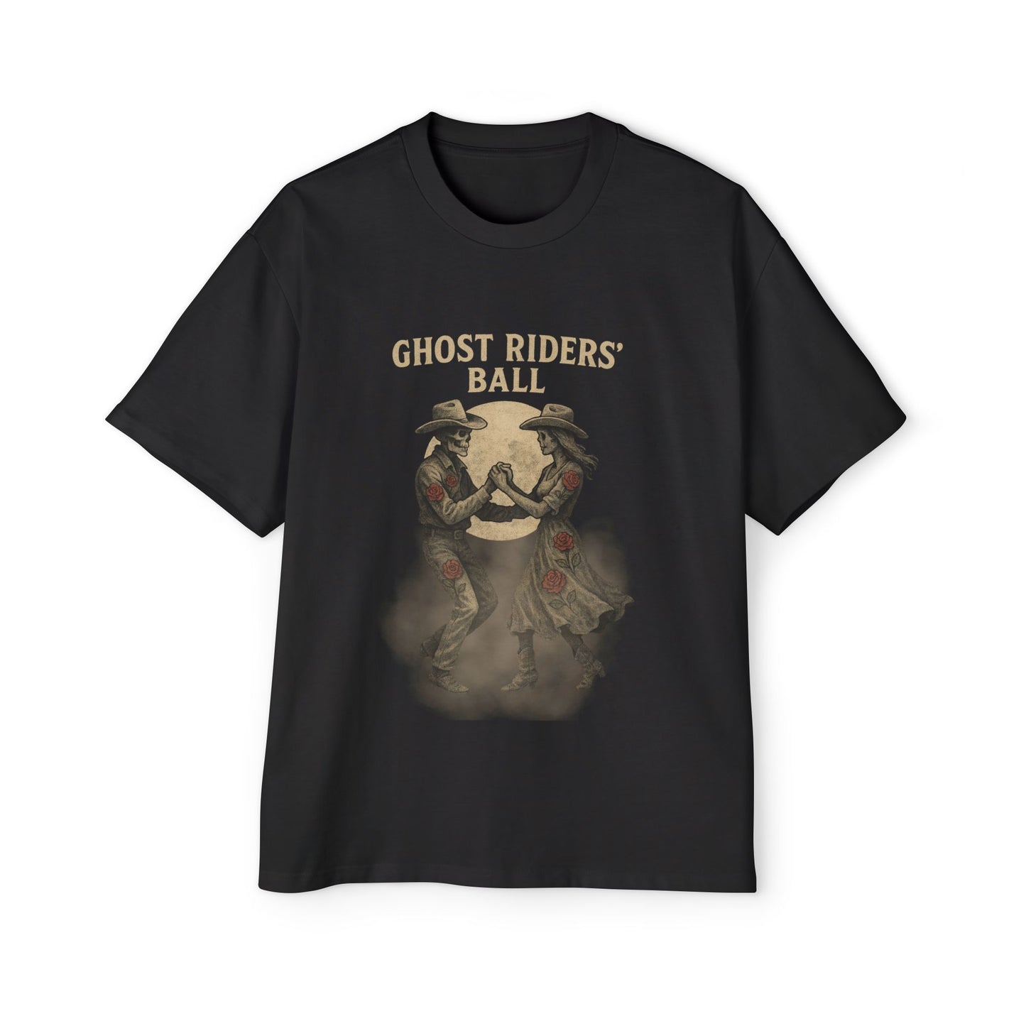 Oversized Ghost Riders' Ball T-Shirt – Ethereal Western Legends in Motion