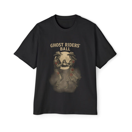 Oversized Ghost Riders' Ball T-Shirt – Ethereal Western Legends in Motion