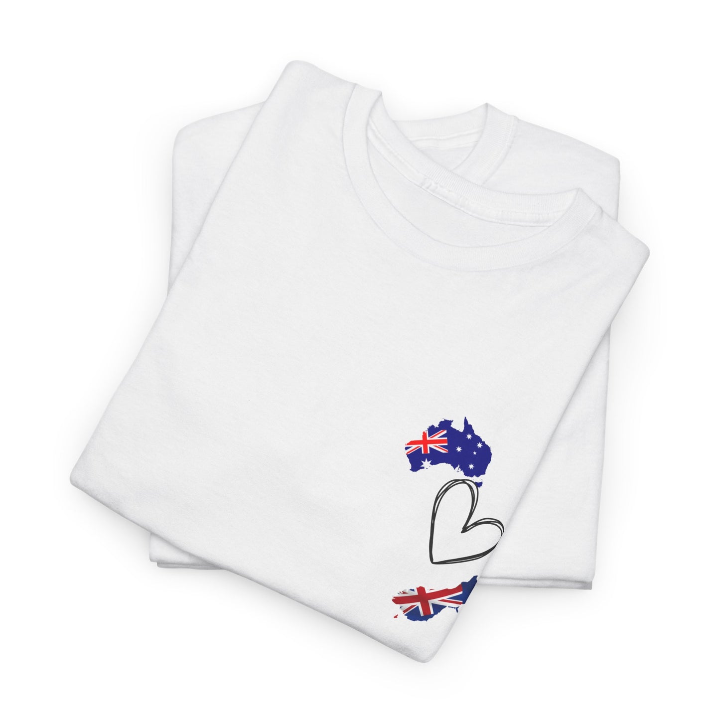 Cozy Unisex Cotton Tee with Australia & NZ Map Design