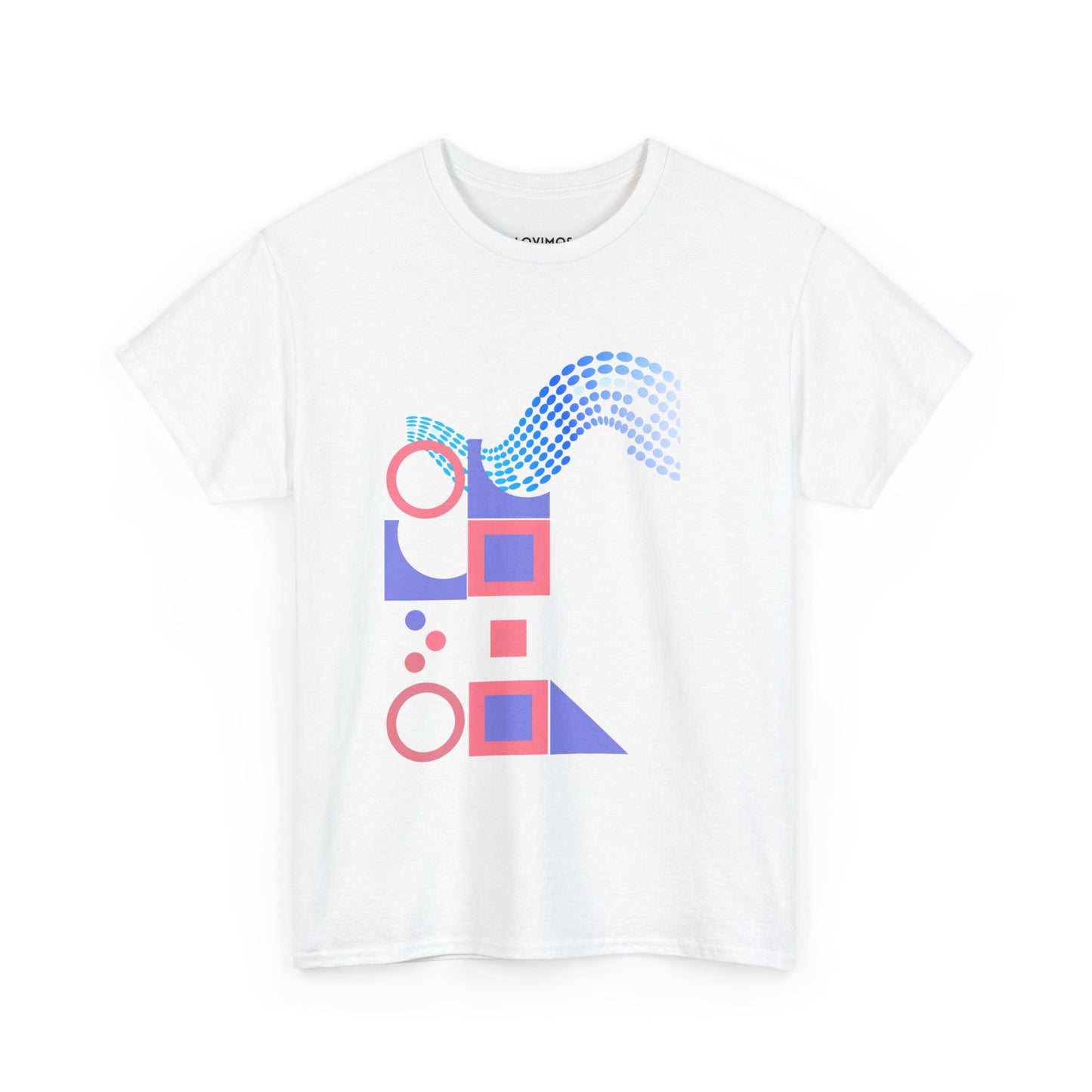 Geometric Unisex Heavy Cotton Tee - Casual Art