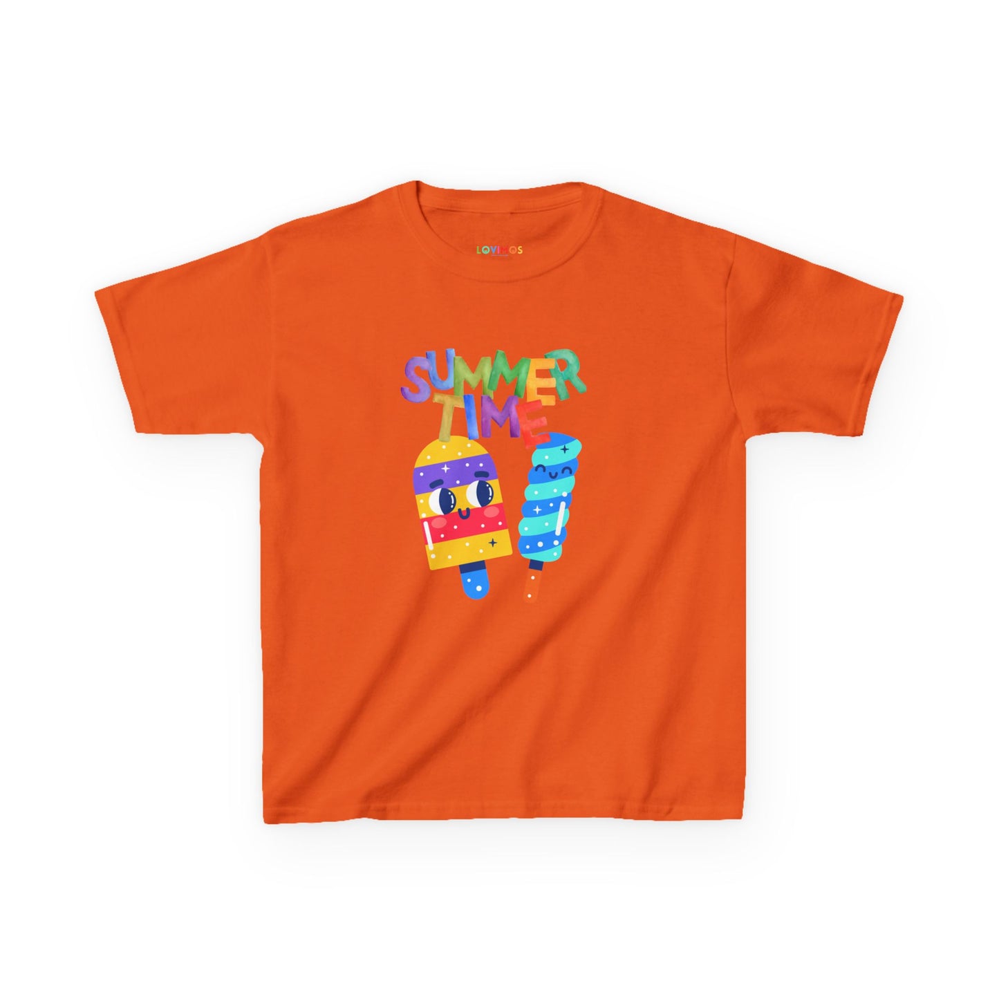 Kids Summer Time Tee - Fun Ice Cream Design for Warm Weather Adventures