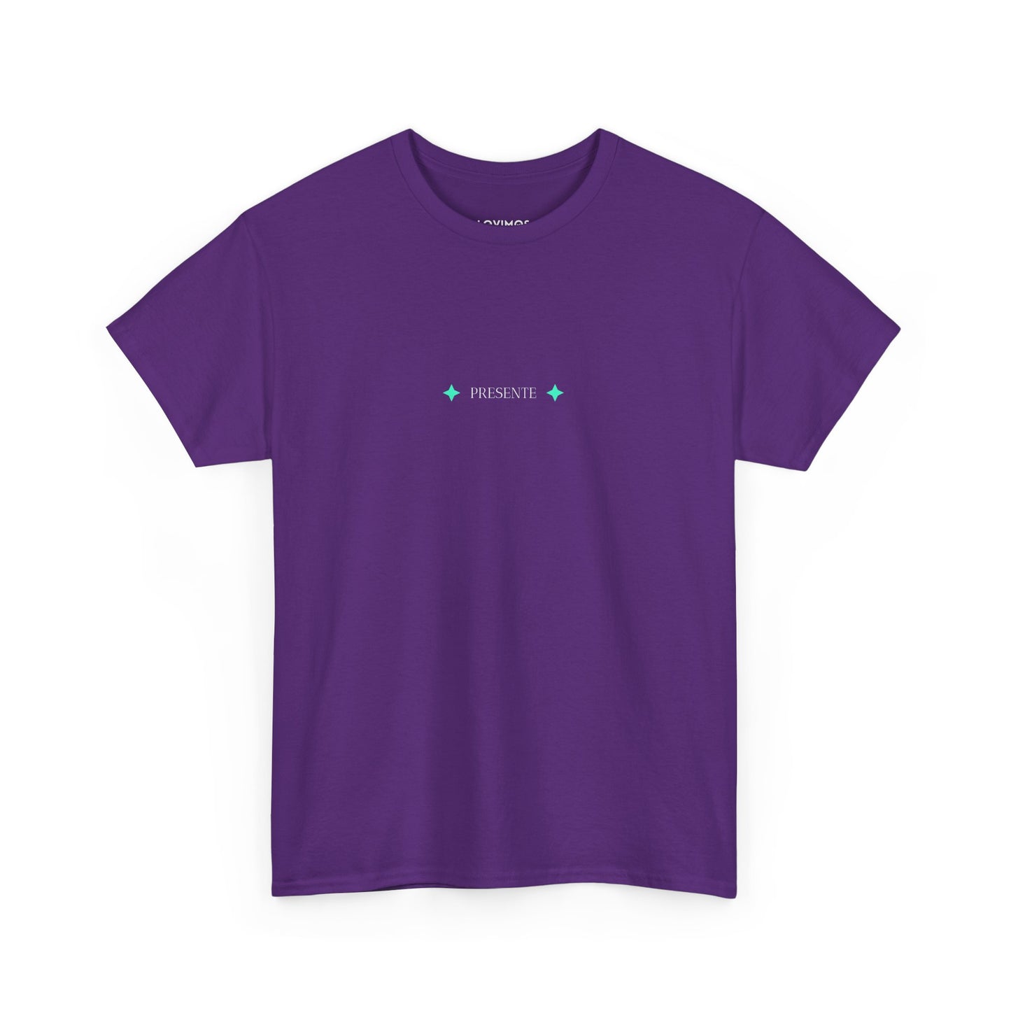 Unisex Heavy Cotton Tee - 'Presente' Minimalist Design T-Shirt