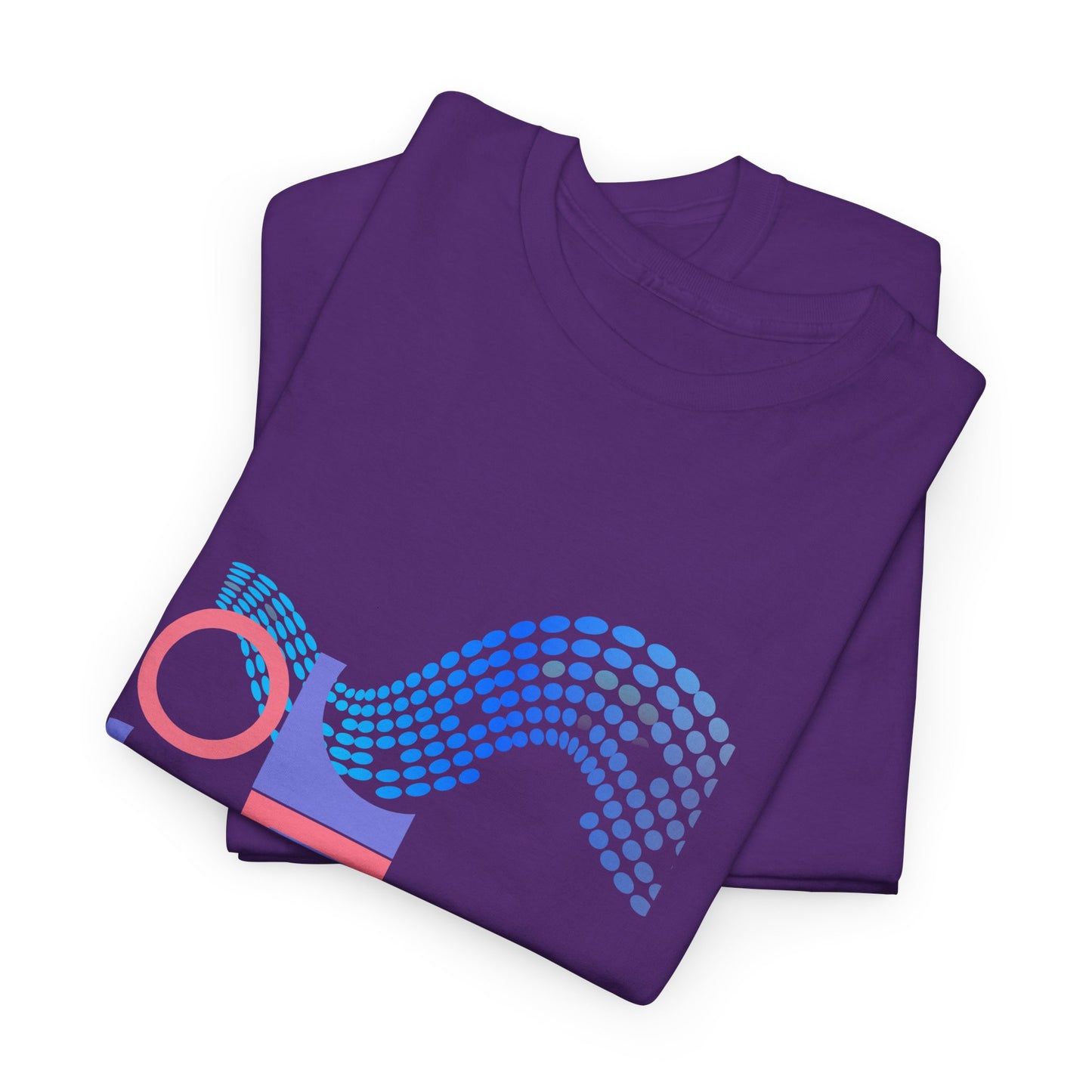 Geometric Unisex Heavy Cotton Tee - Casual Art