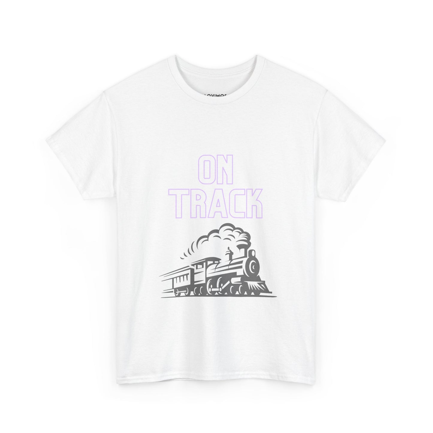 On Track Unisex Heavy Cotton Tee - Casual Train Graphic Shirt