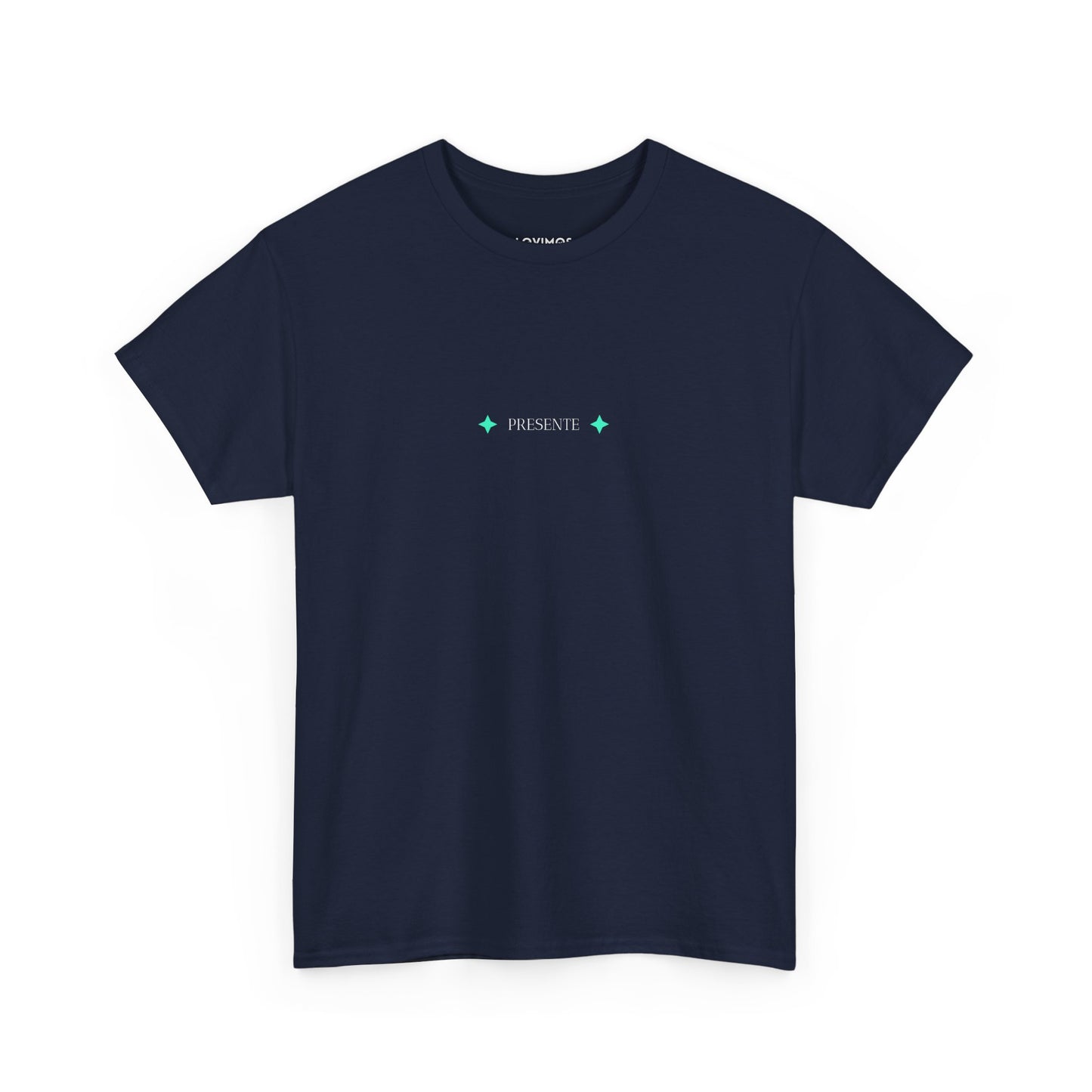 Unisex Heavy Cotton Tee - 'Presente' Minimalist Design T-Shirt