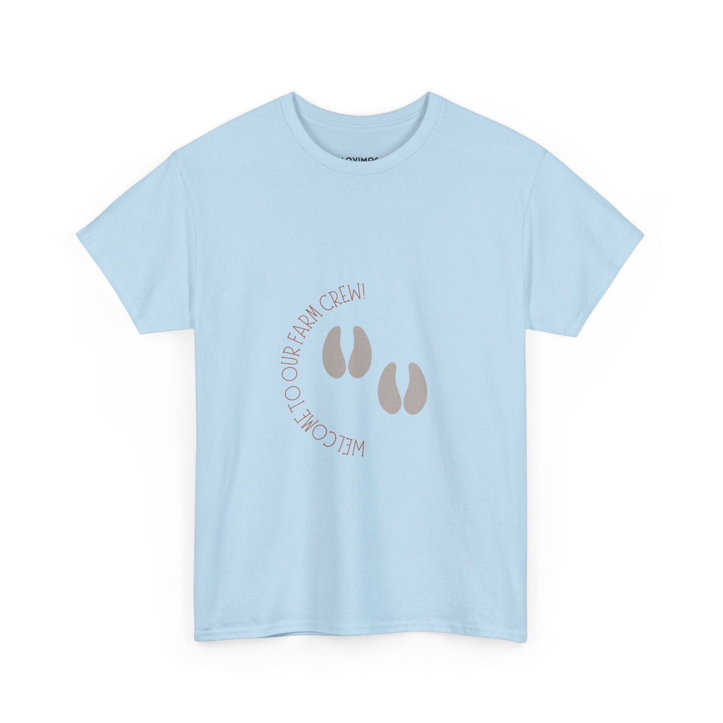 Unisex Heavy Cotton Tee - "Welcome to our crew" Graphic Shirt