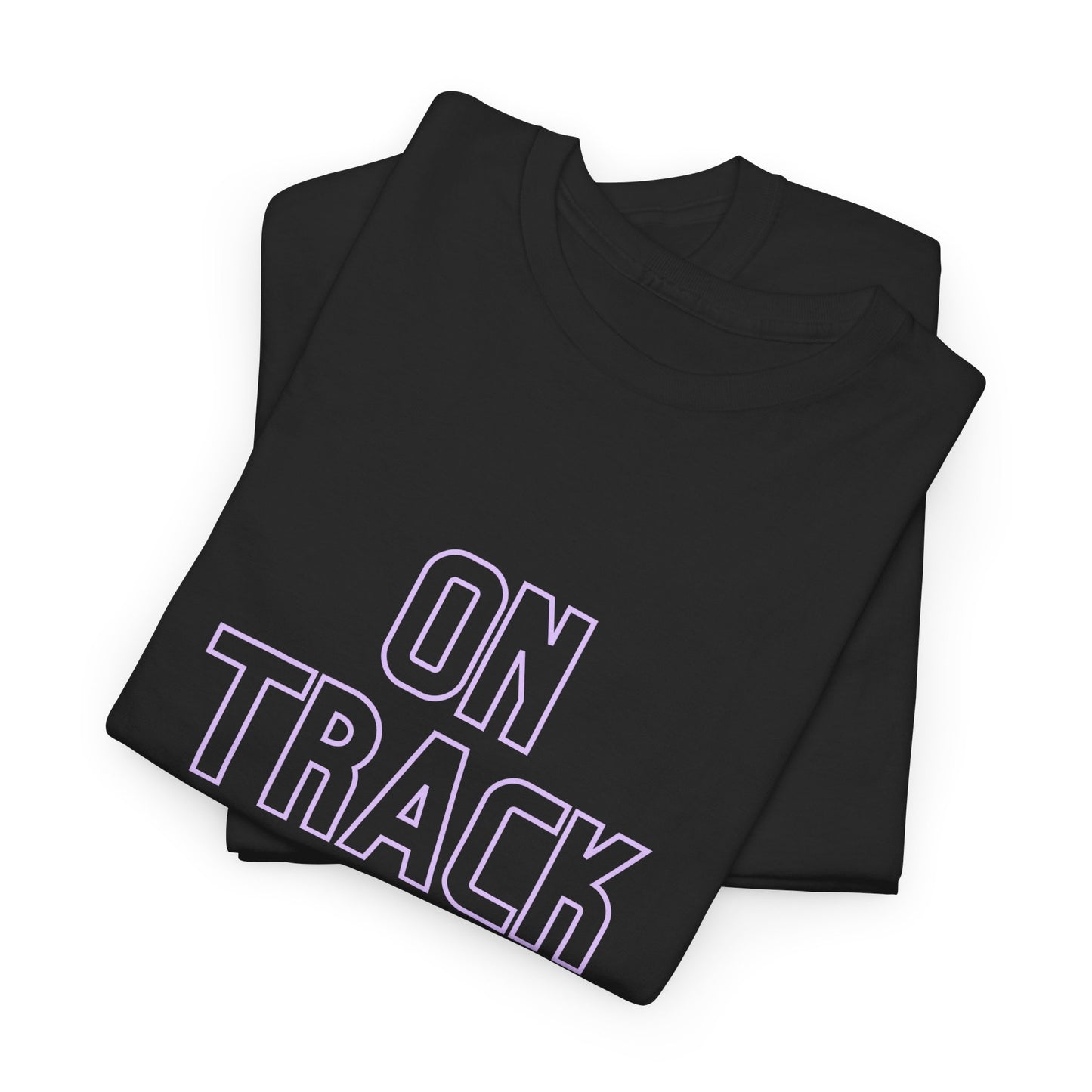 On Track Unisex Heavy Cotton Tee - Casual Train Graphic Shirt