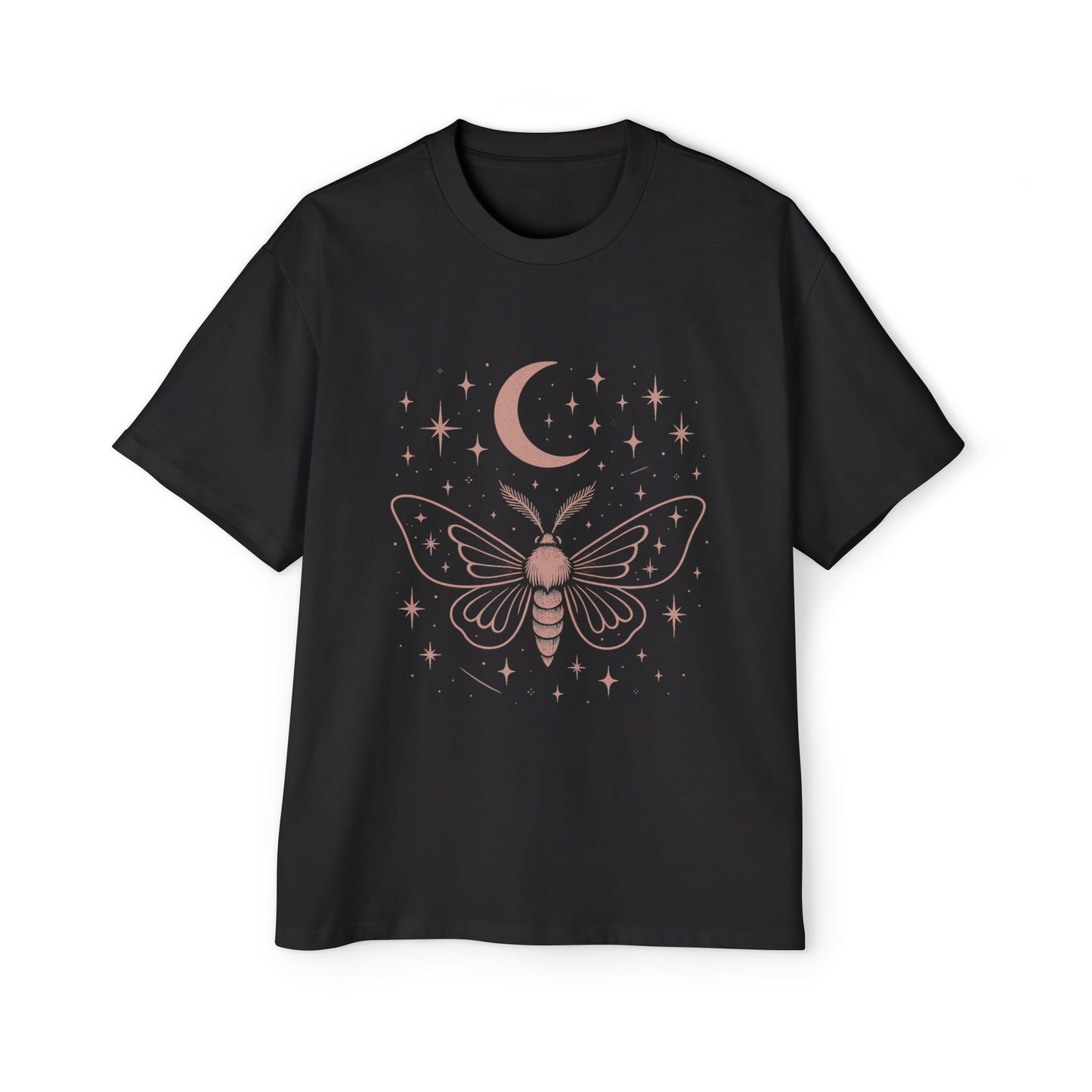 Lunar Flight – Noir Rose Celestial Moth Women's Oversized Tee