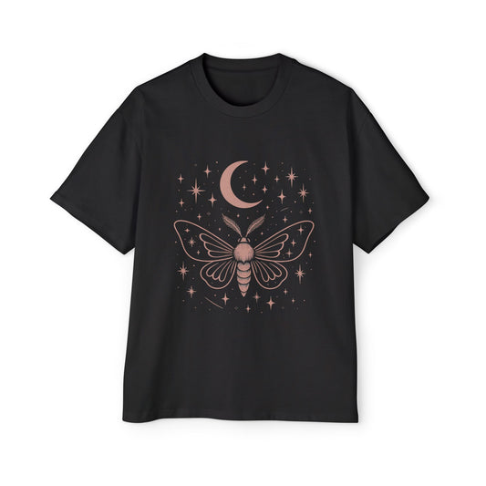 Lunar Flight – Noir Rose Celestial Moth Women's Oversized Tee