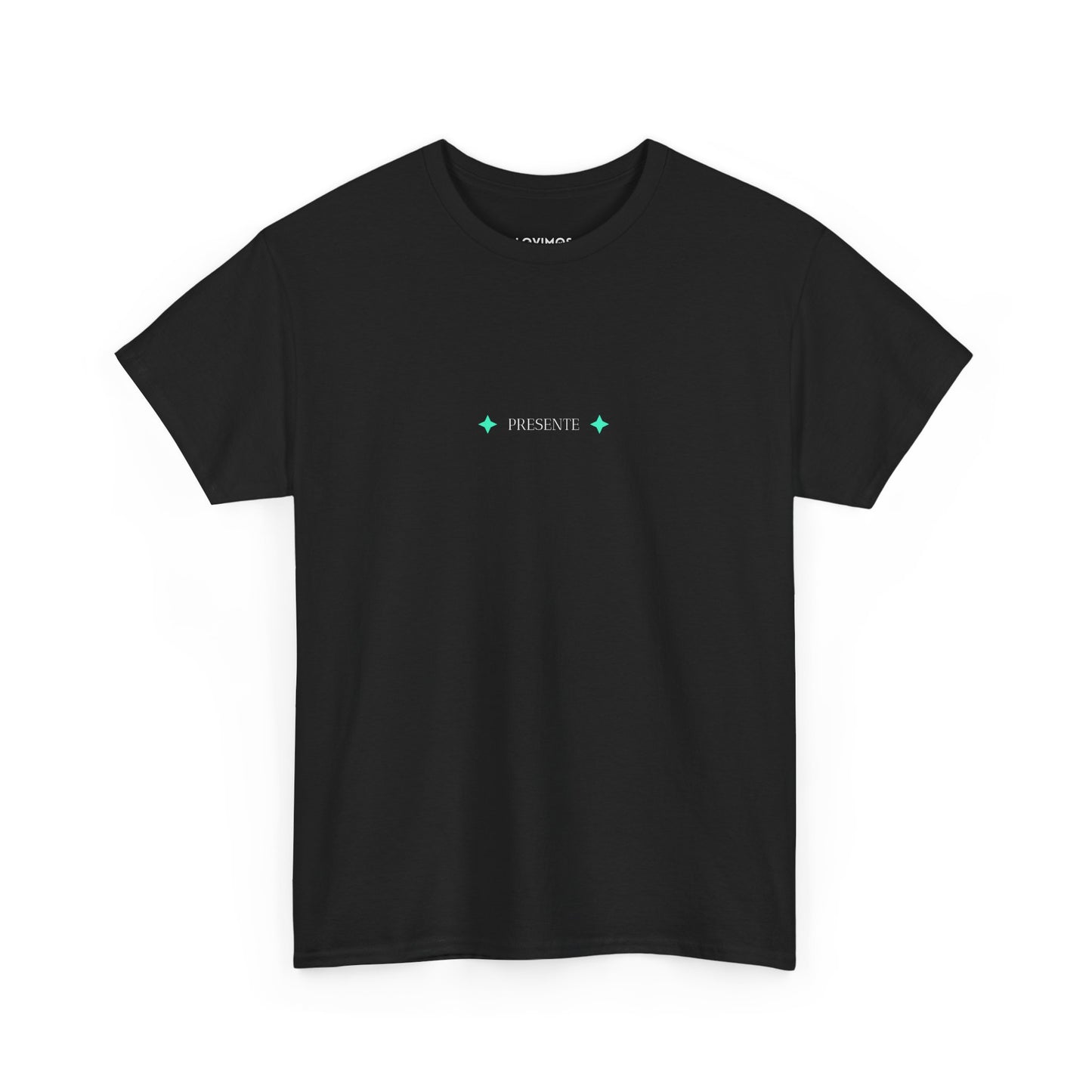Unisex Heavy Cotton Tee - 'Presente' Minimalist Design T-Shirt