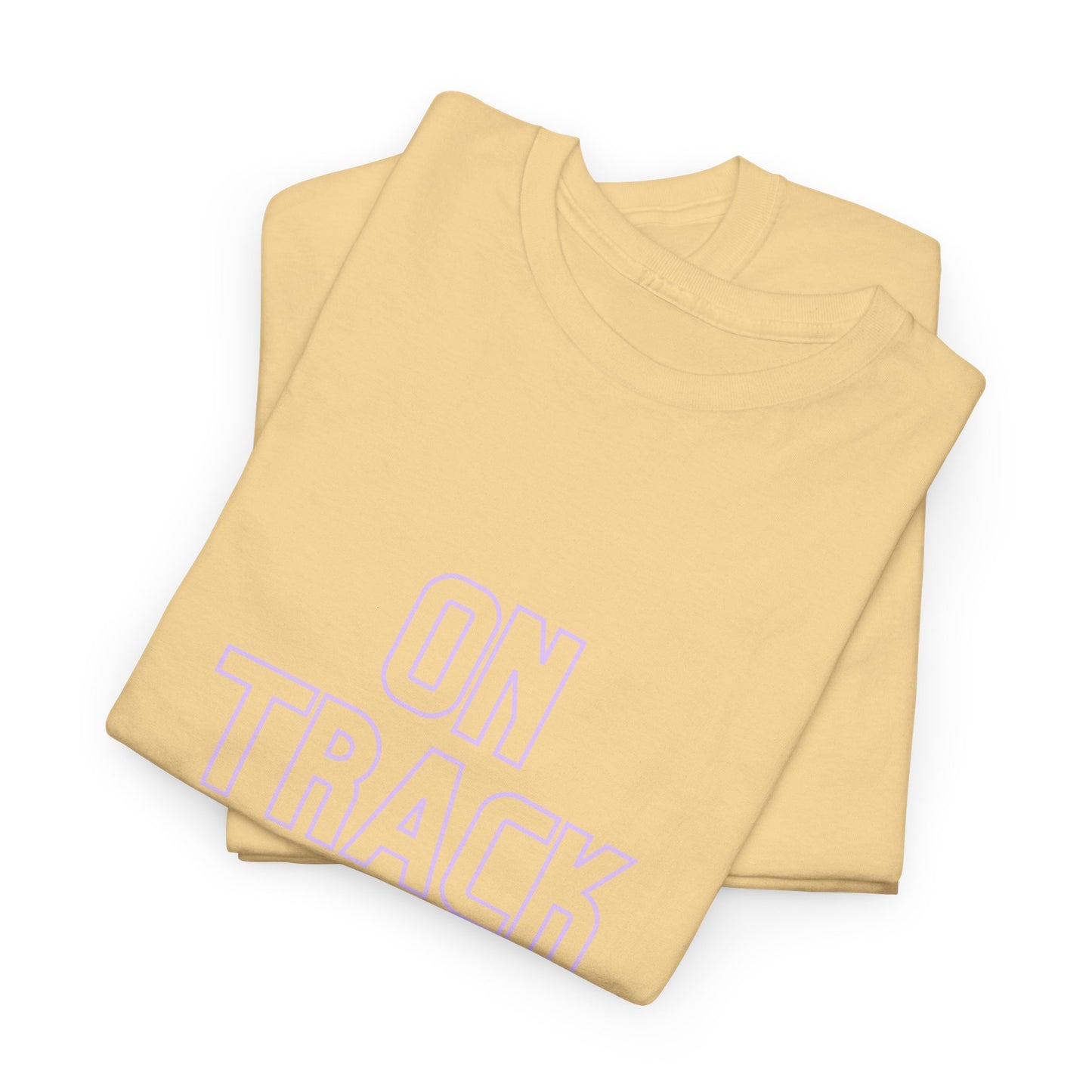 On Track Unisex Heavy Cotton Tee - Casual Train Graphic Shirt