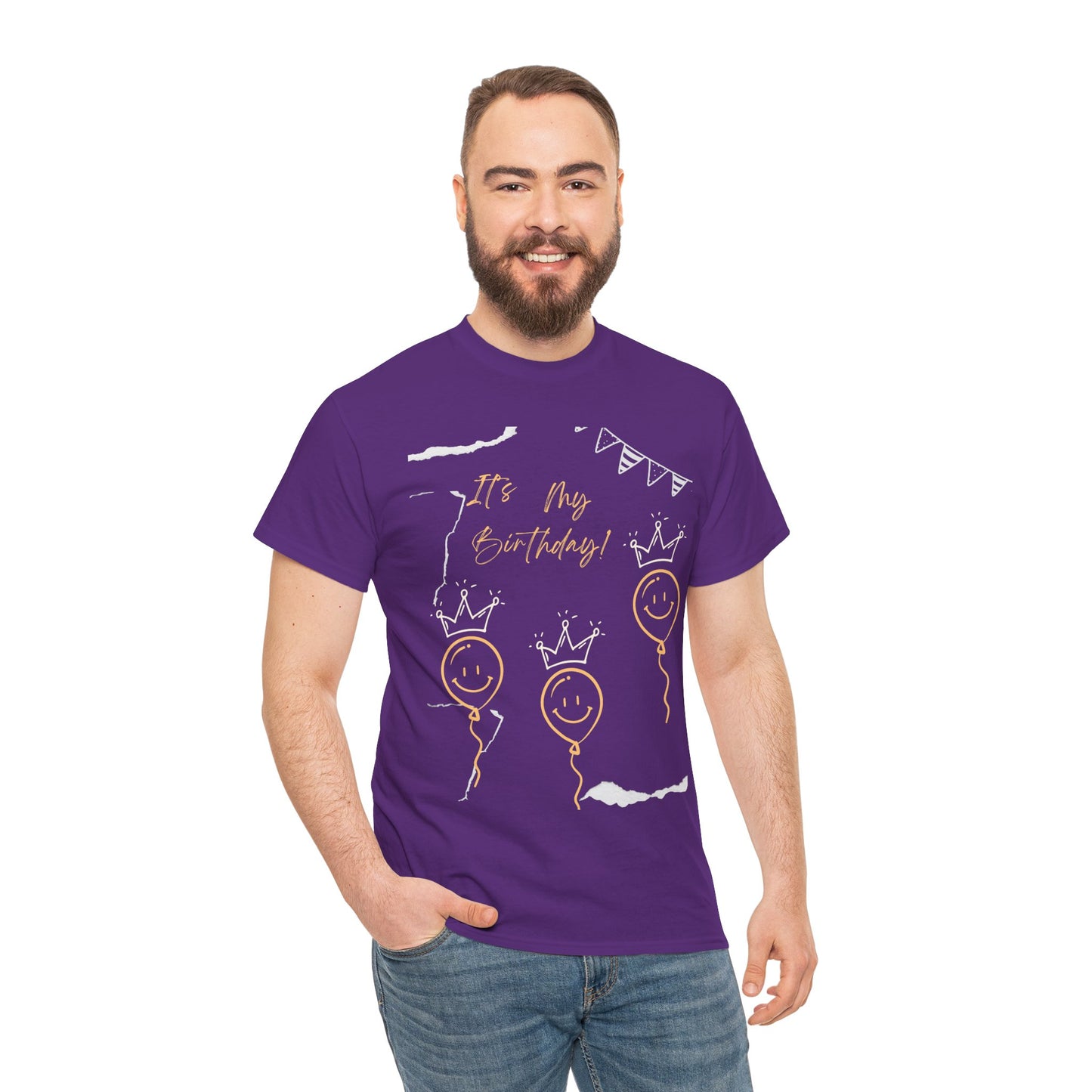 Birthday Celebration Unisex Heavy Cotton Tee - "It's My Birthday!"