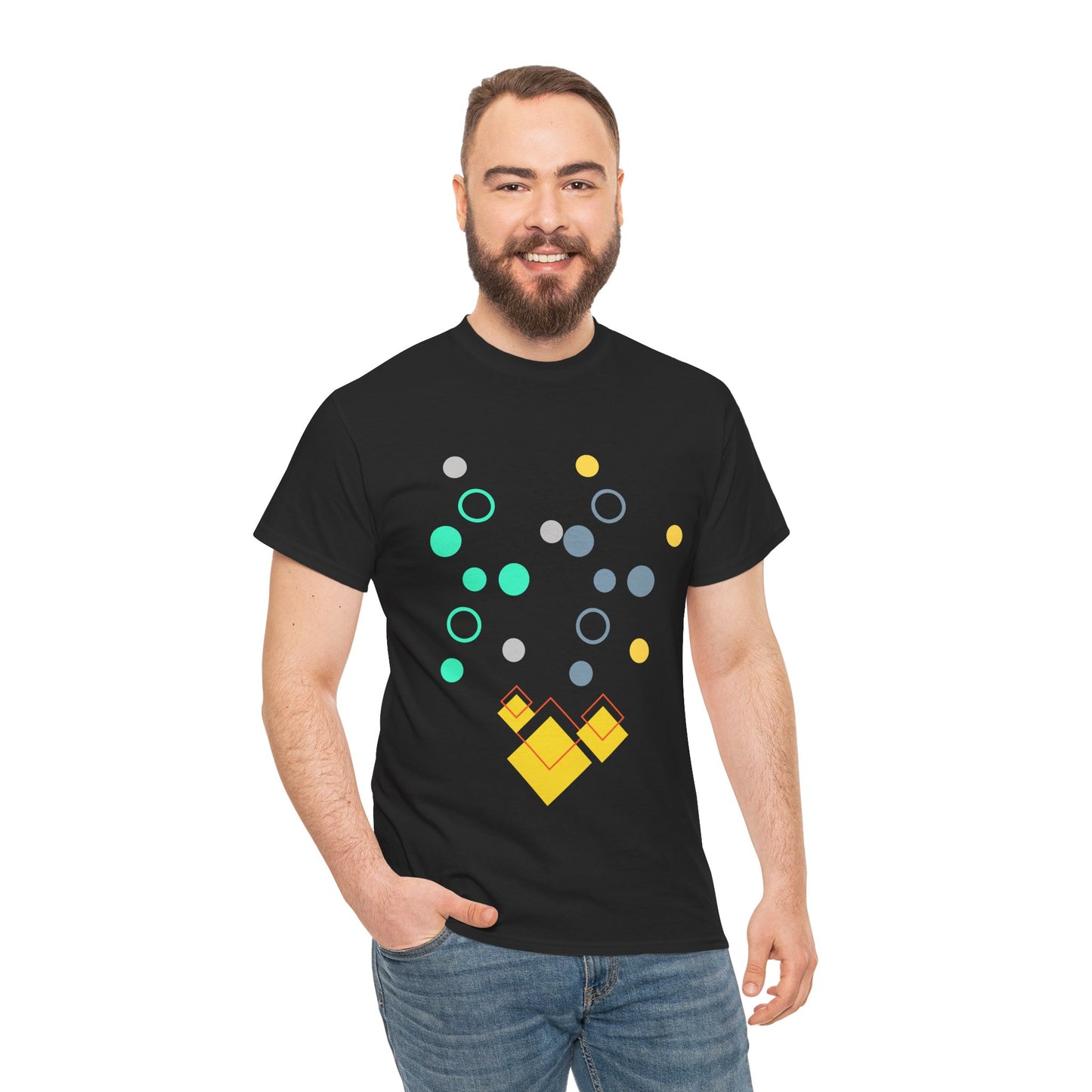 Geometric Unisex Heavy Cotton Tee