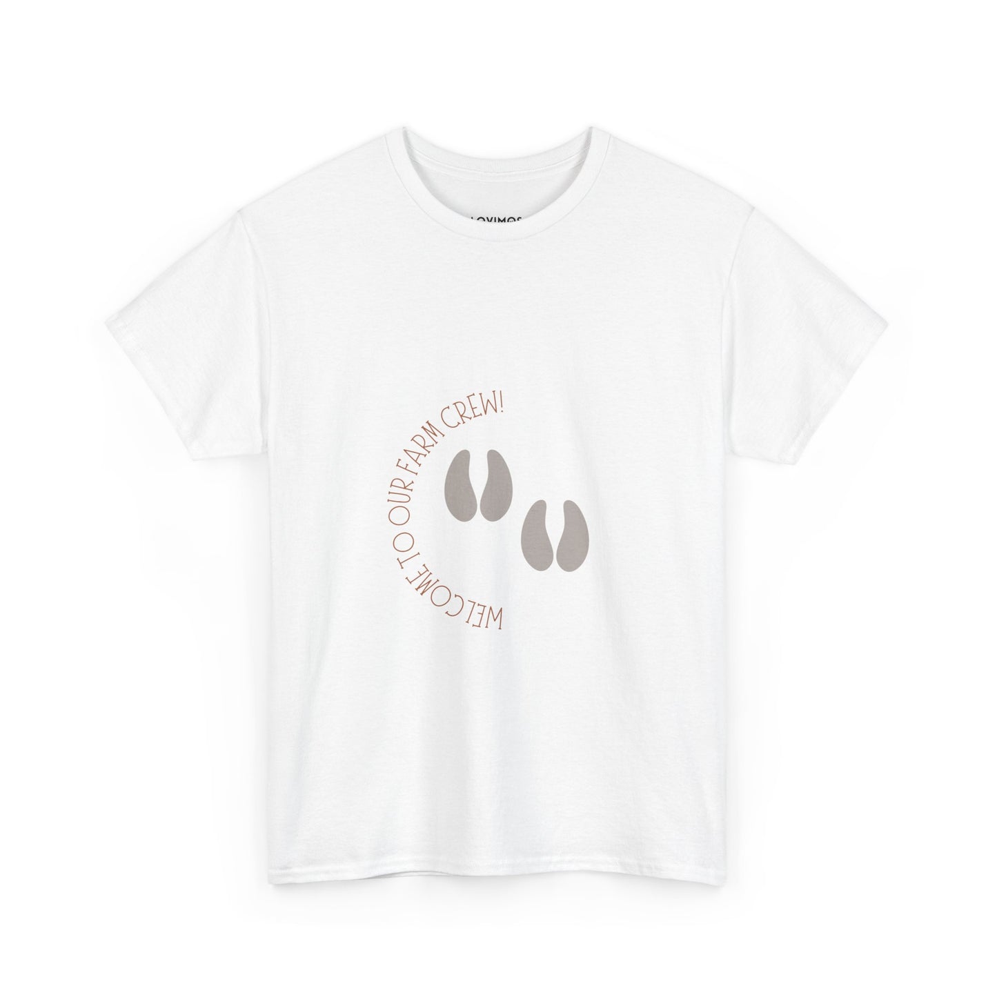 Unisex Heavy Cotton Tee - "Welcome to our crew" Graphic Shirt