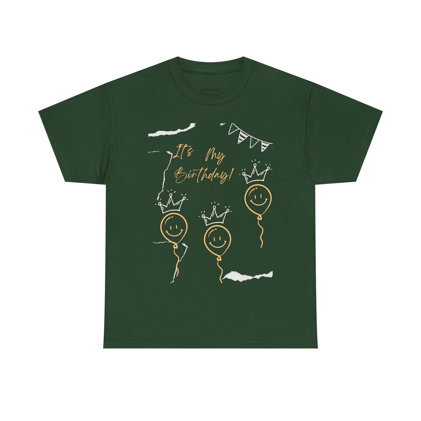Birthday Celebration Unisex Heavy Cotton Tee - "It's My Birthday!"
