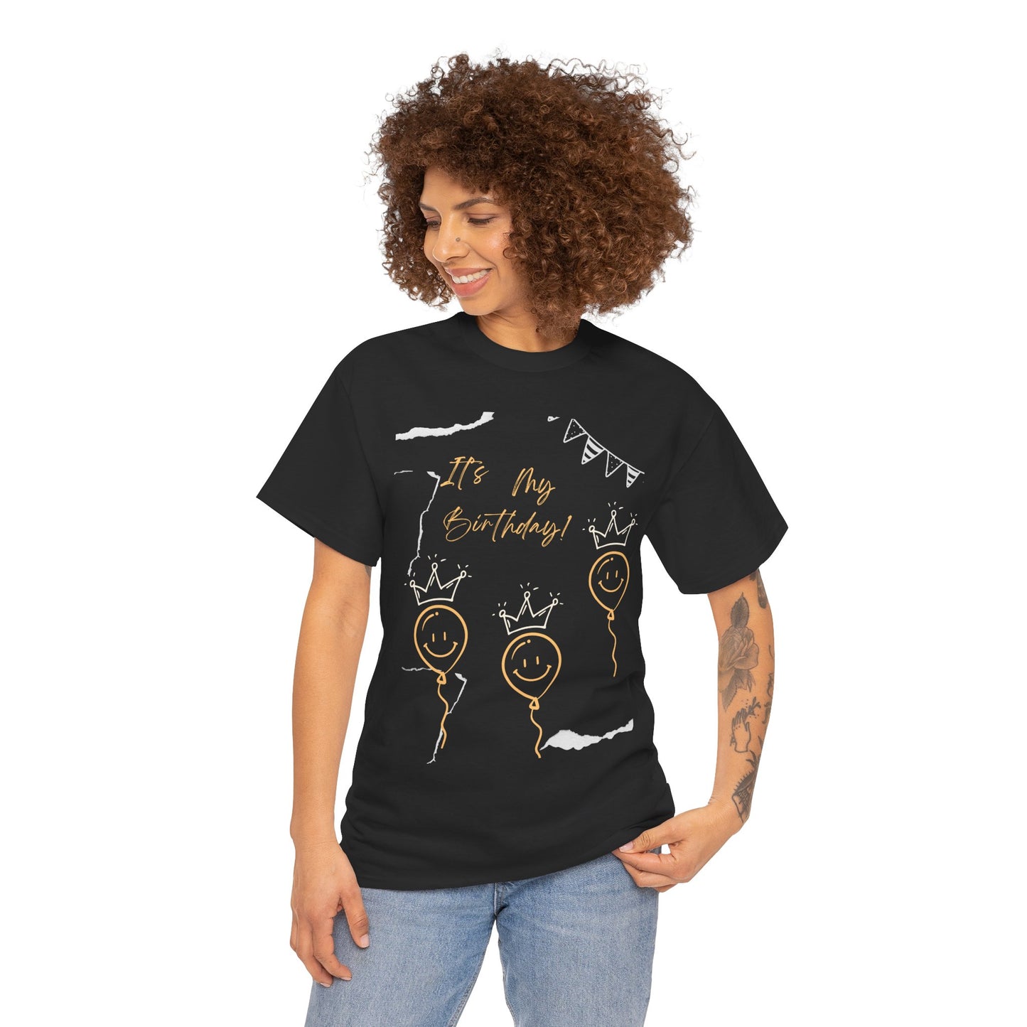 Birthday Celebration Unisex Heavy Cotton Tee - "It's My Birthday!"