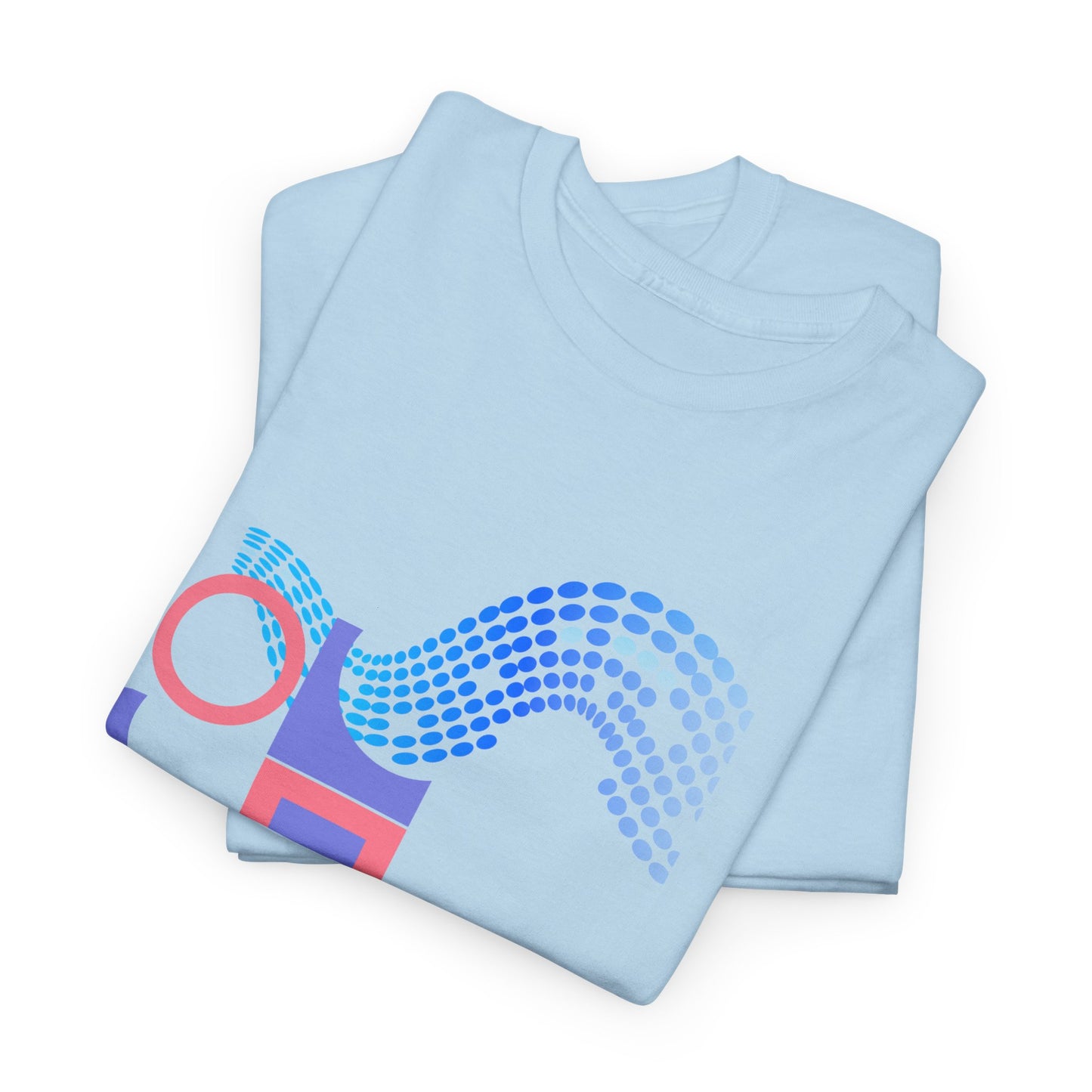 Geometric Unisex Heavy Cotton Tee - Casual Art