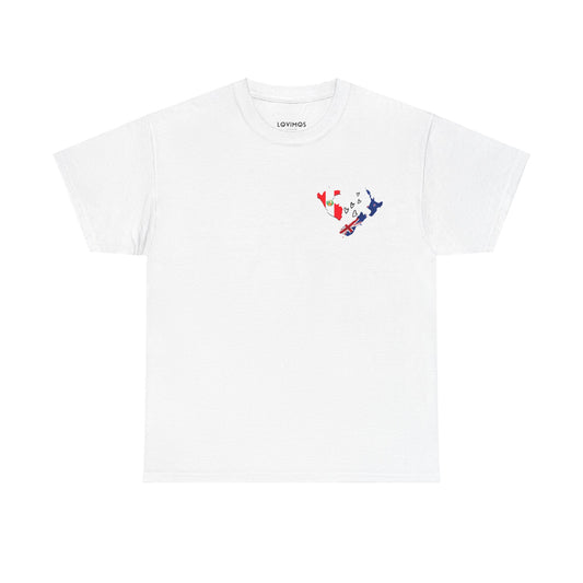 Cozy Unisex Cotton Tee with Peru & NZ Map Design