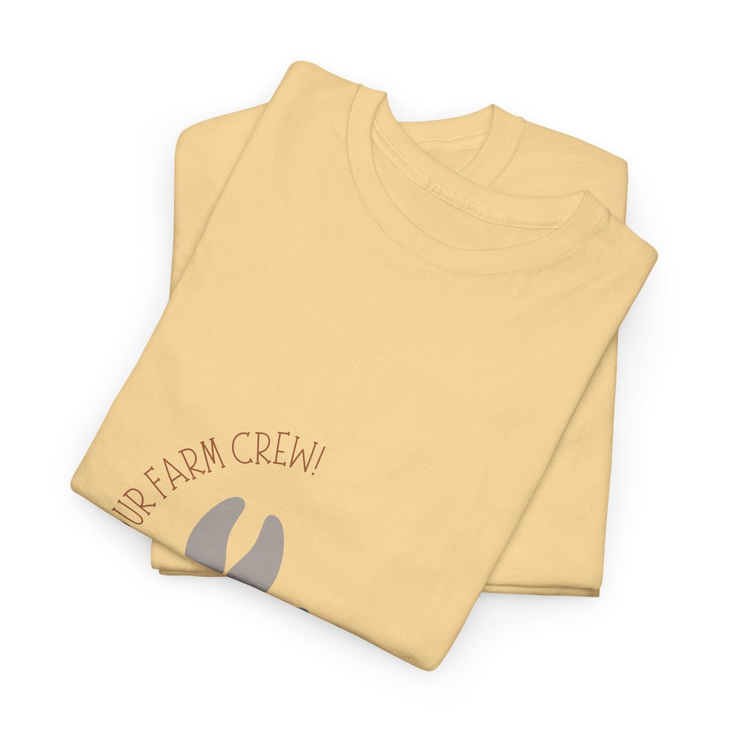 Unisex Heavy Cotton Tee - "Welcome to our crew" Graphic Shirt