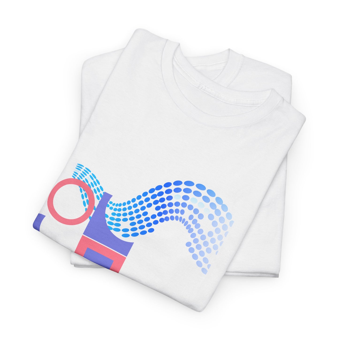 Geometric Unisex Heavy Cotton Tee - Casual Art